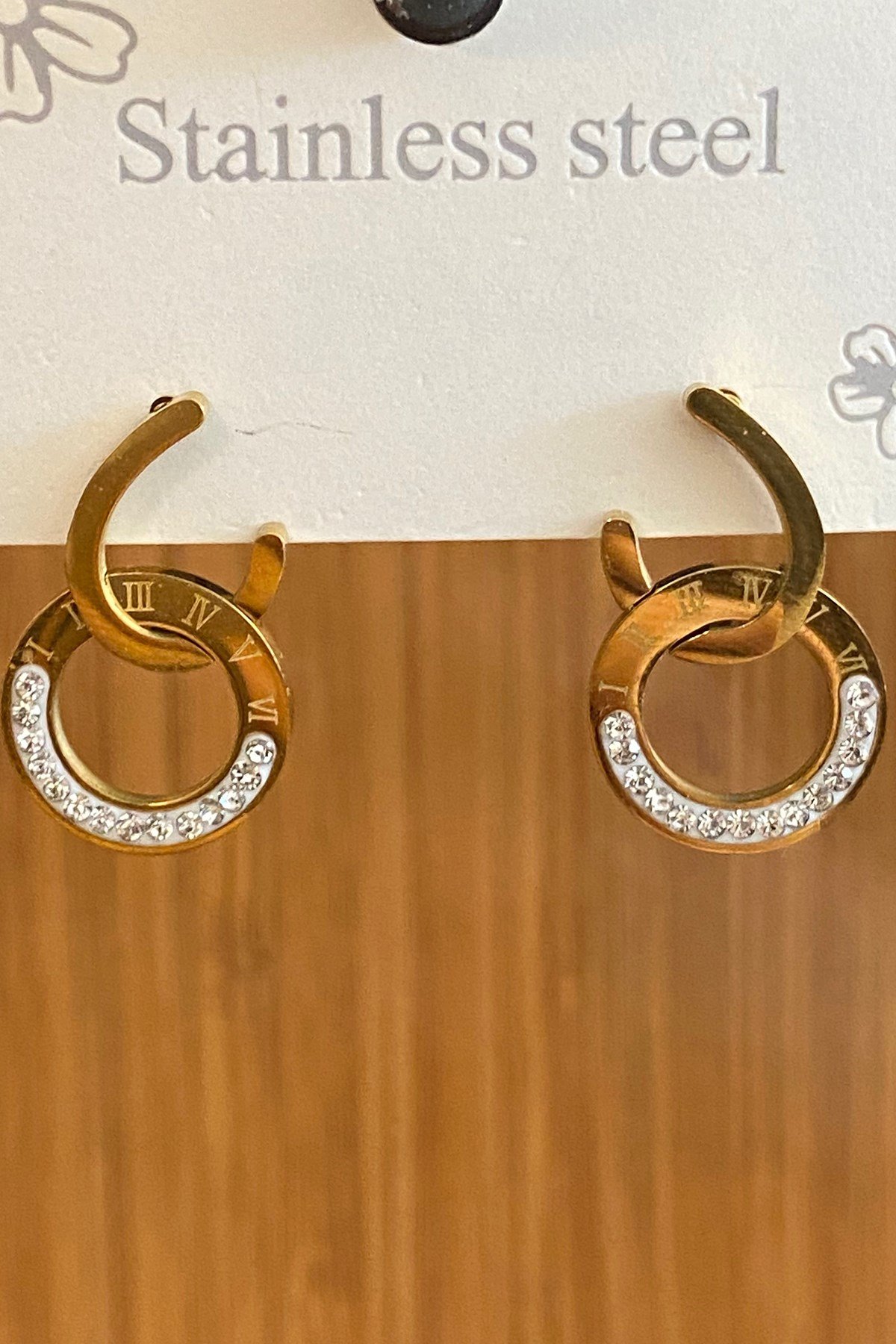 Çelik Gold Küpe 3