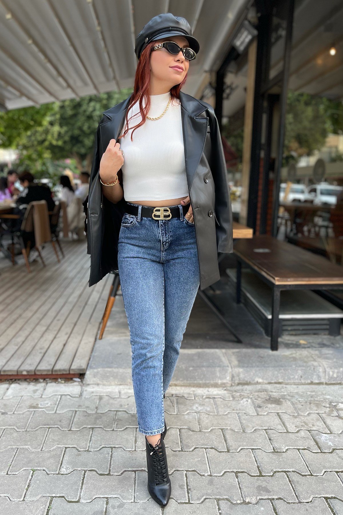 Deri Blazer Ceket