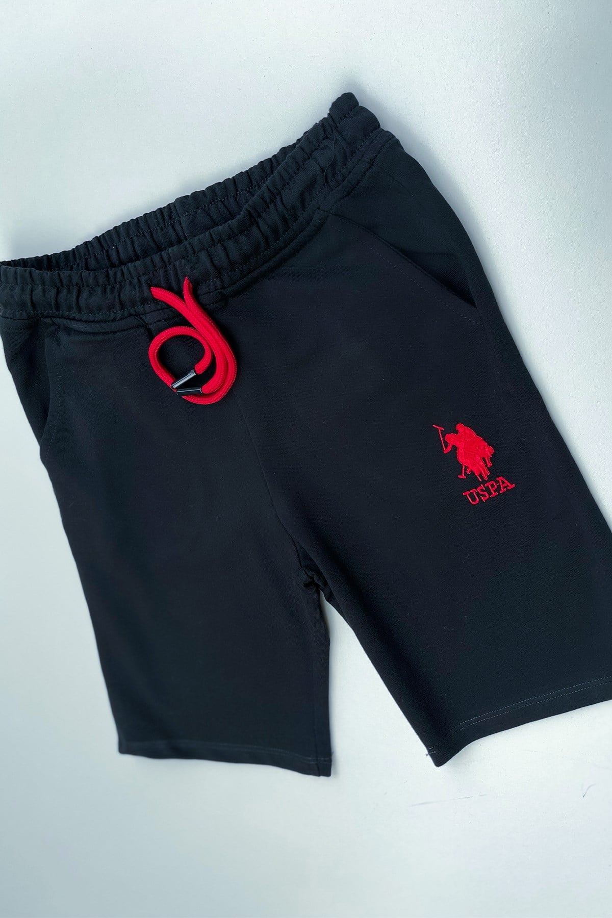 Erkek Siyah Polo Şort