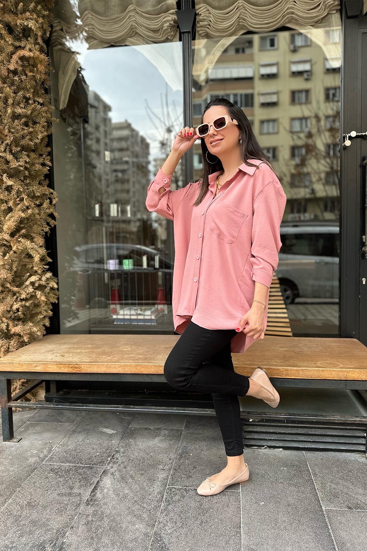 Gülkurusu Salaş Gömlek