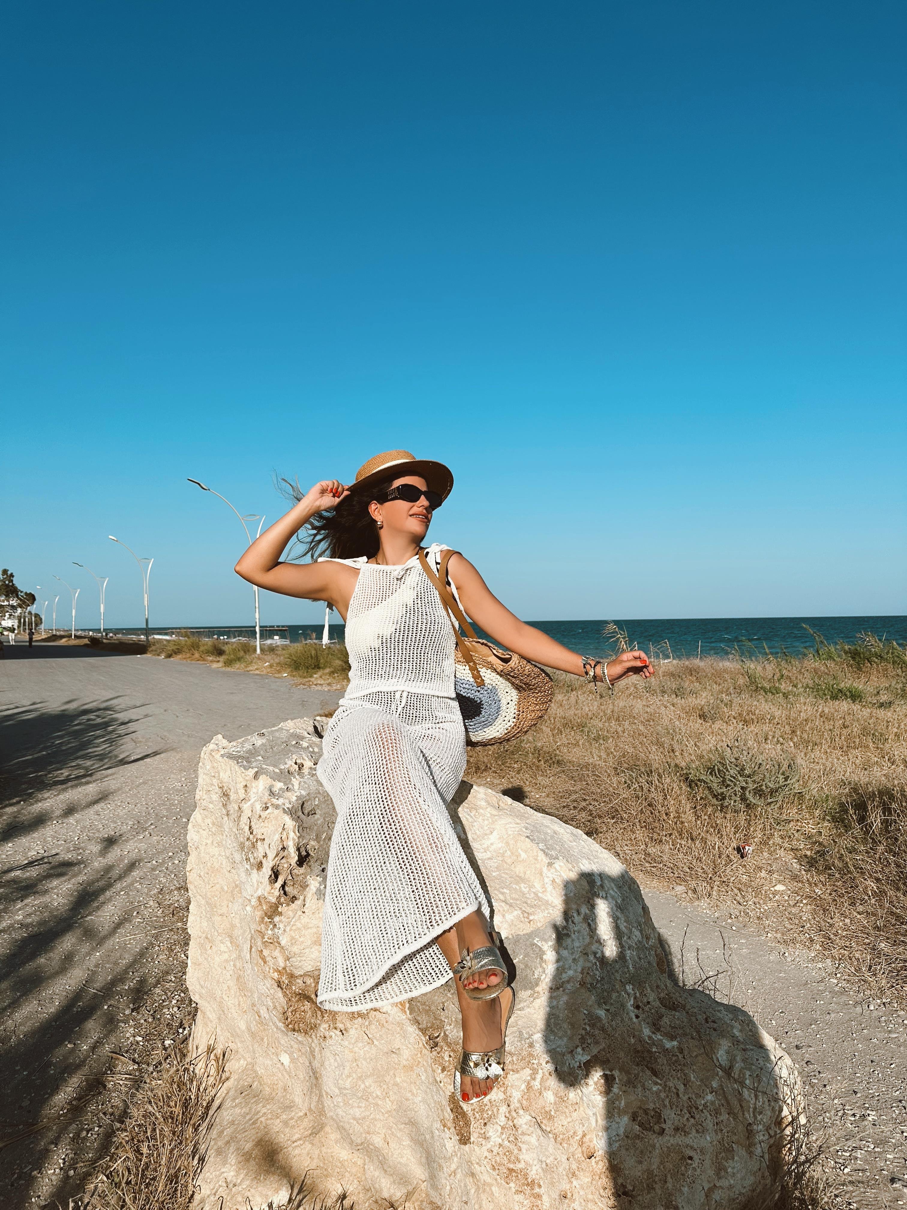 Ham Natural Ajurlu Etek Bluz Takım