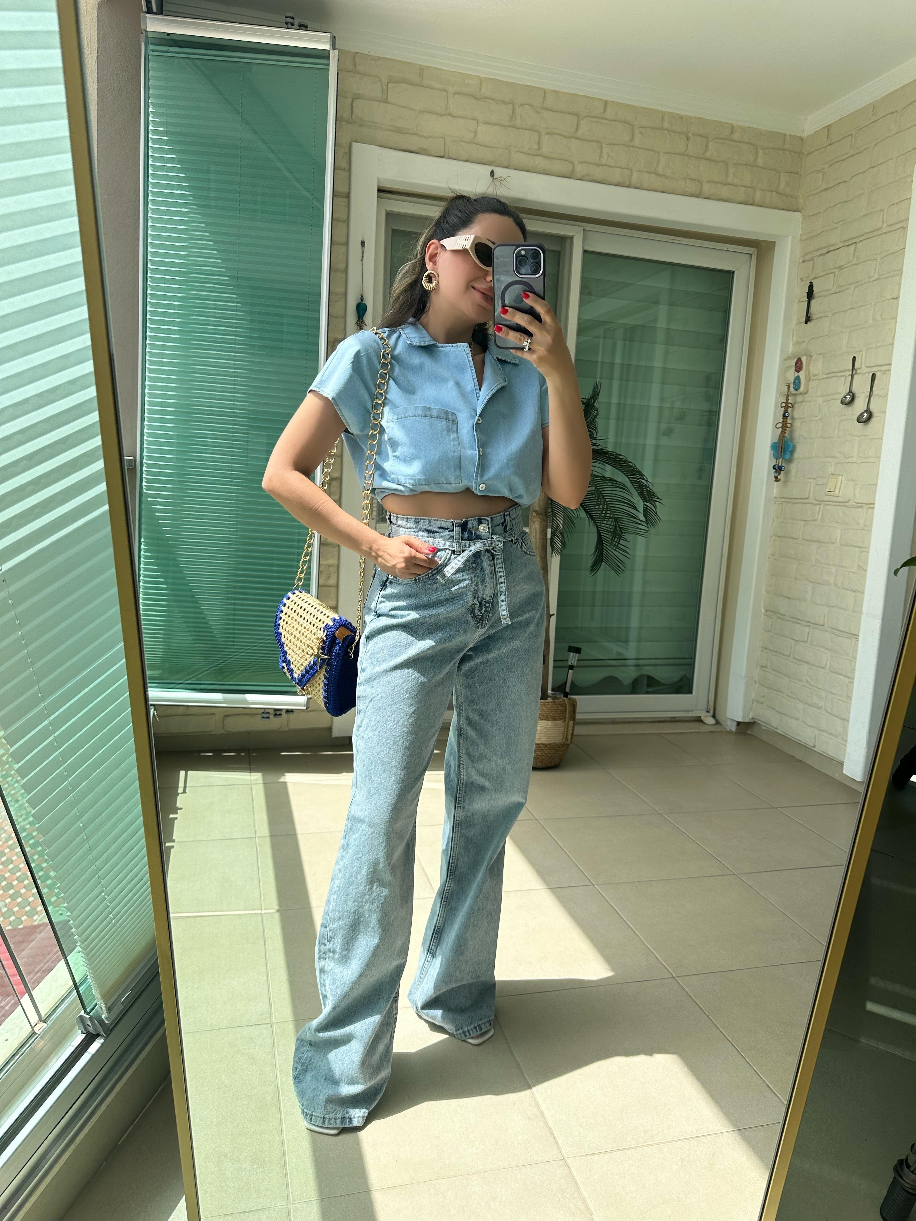 Kemerli Baggy Jean