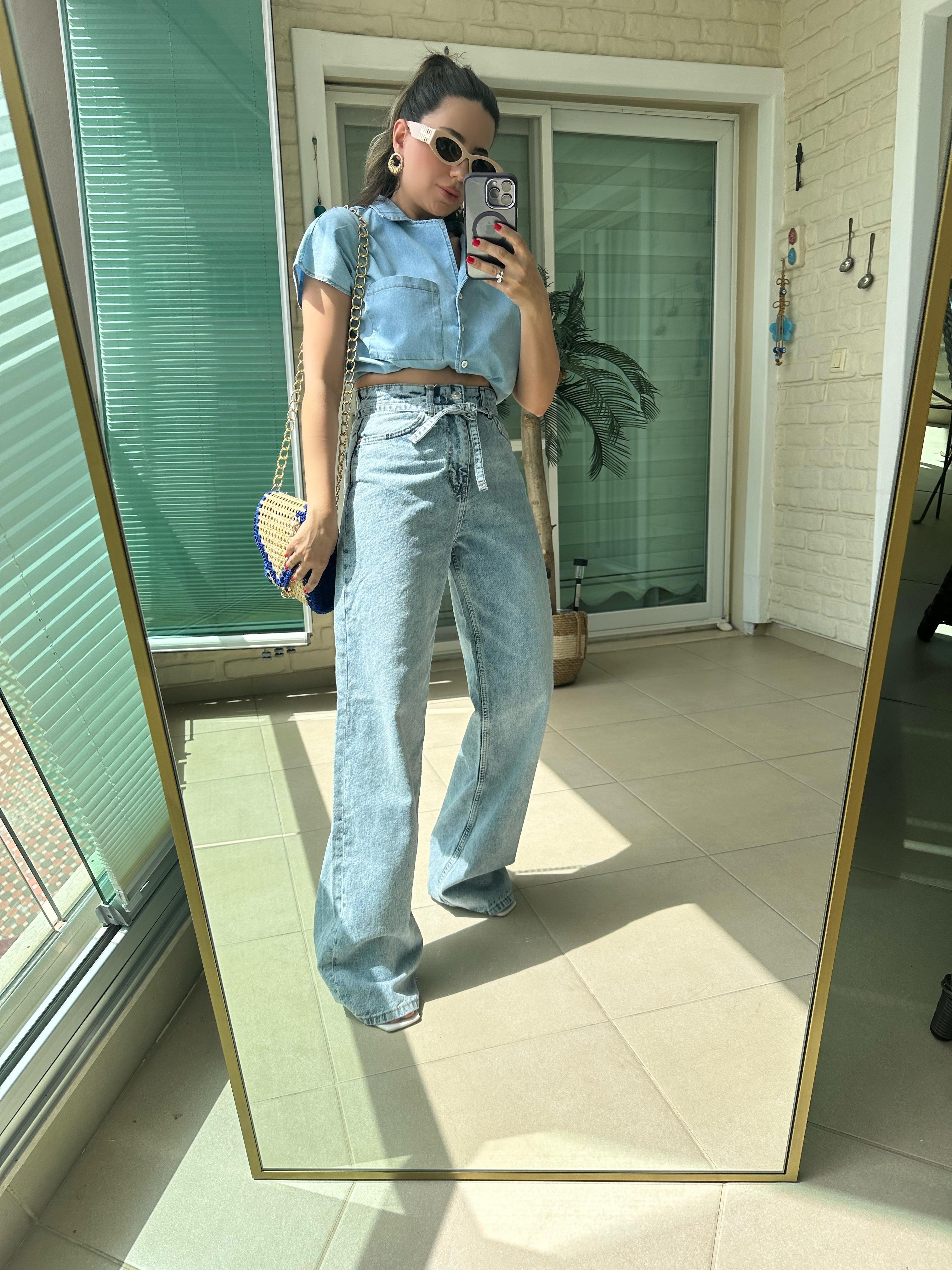 Kemerli Baggy Jean