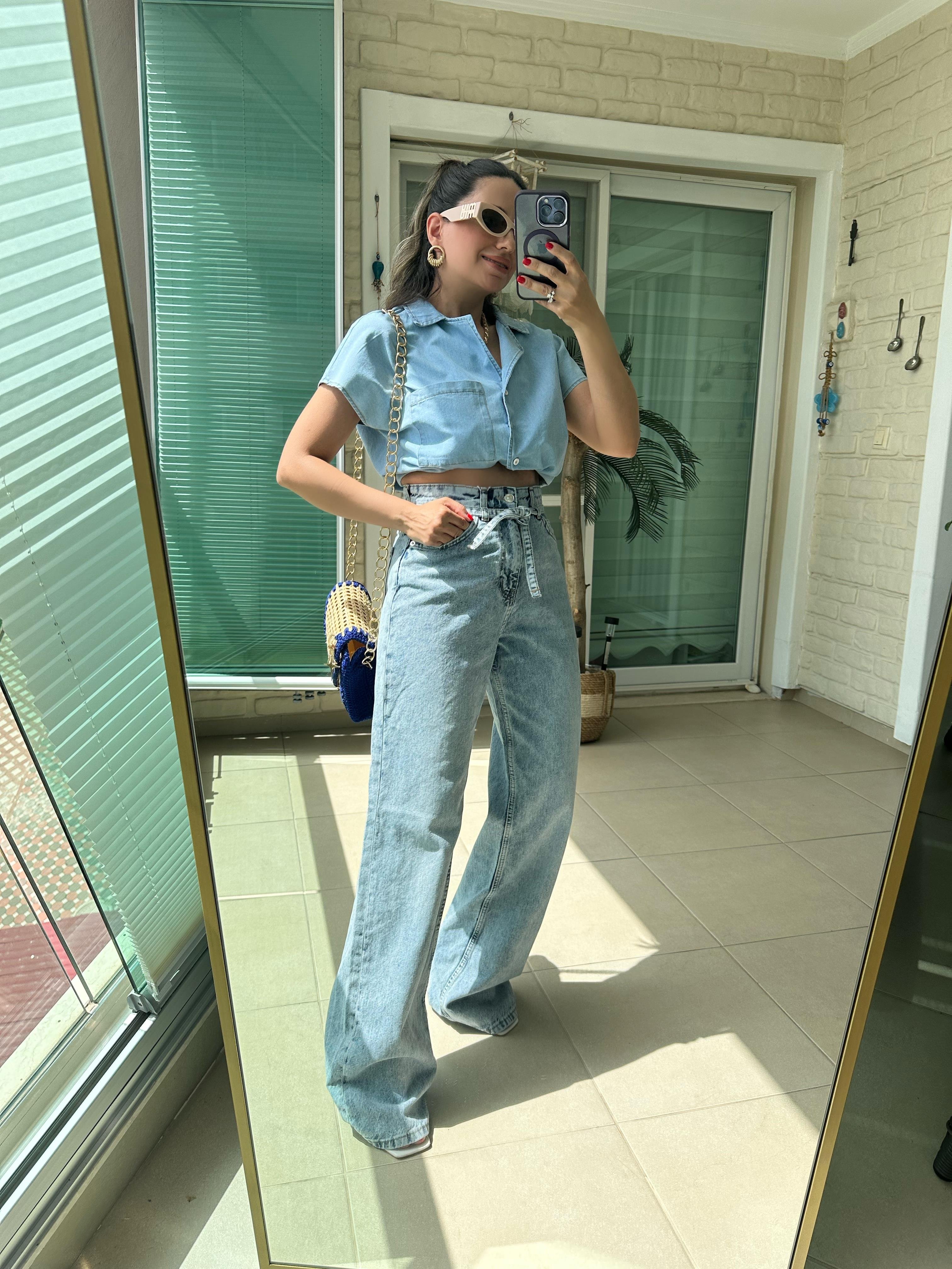 Kemerli Baggy Jean
