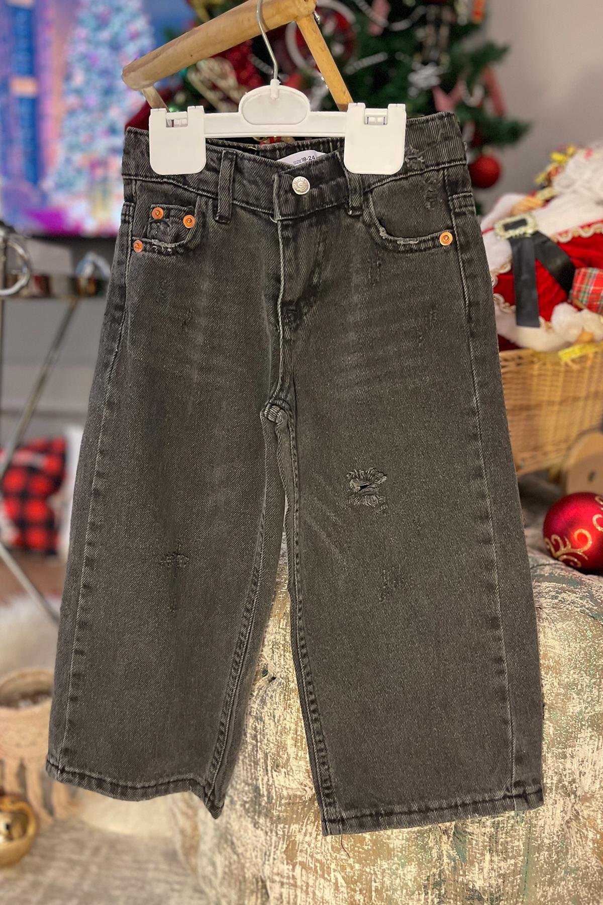 Kids Antrasit Palazzo Pantolon