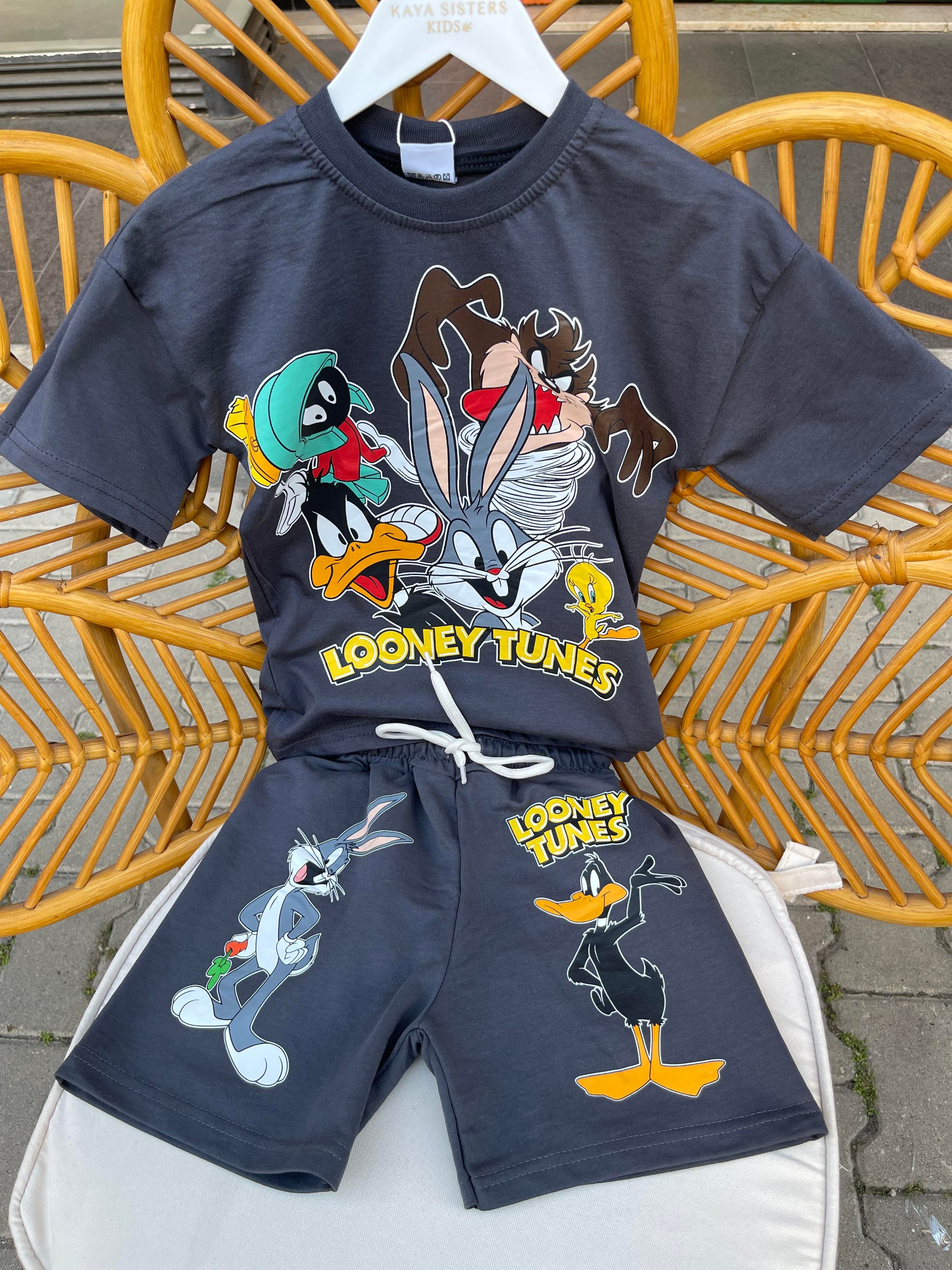 Kids Baskılı Erkek Şort Takım