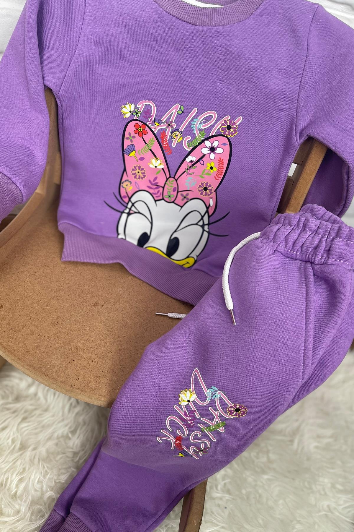 Kids Daisy Mor  3 İplik Takım