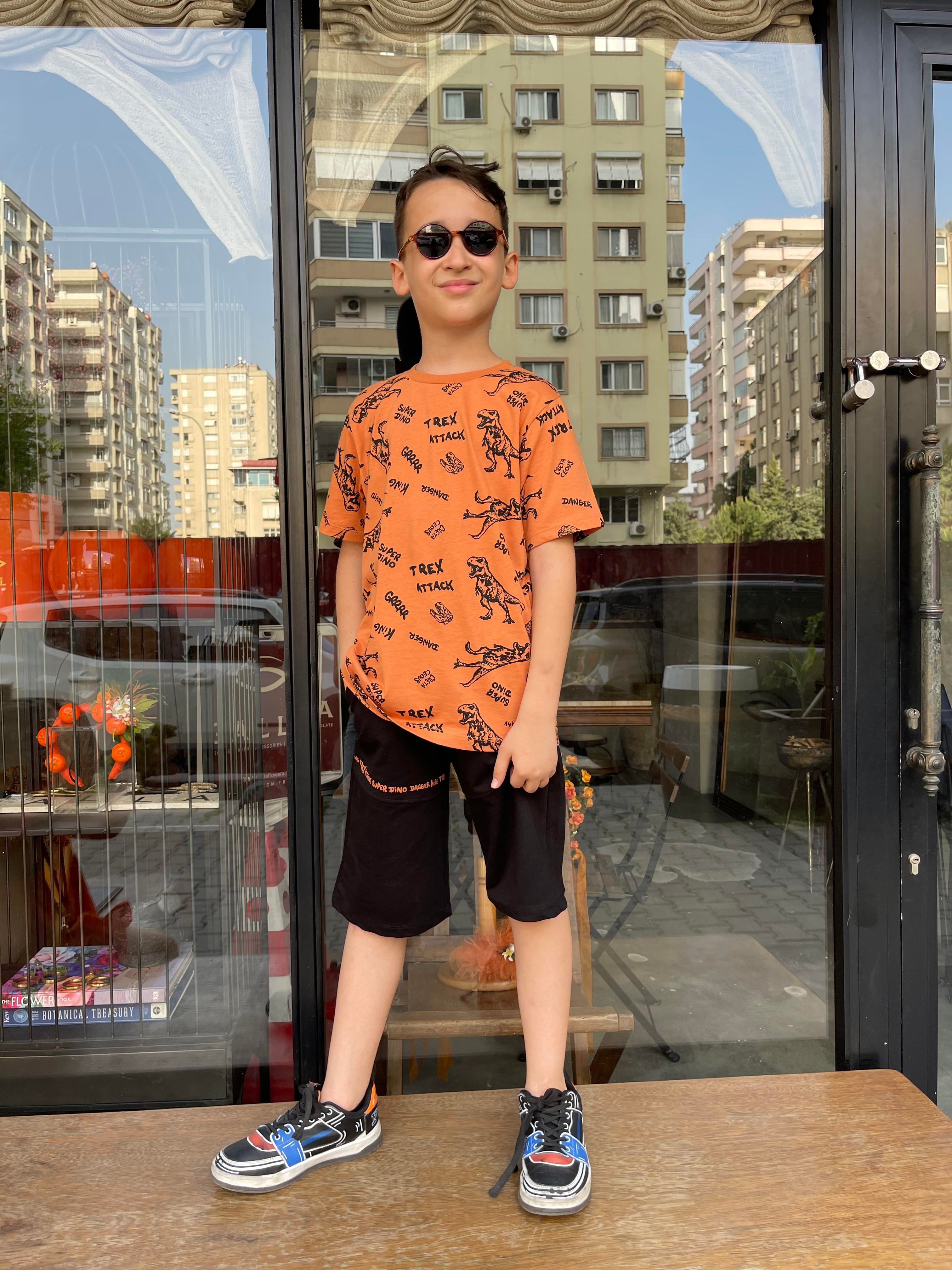 Kids Dinazor Desenli Kiremit Takım