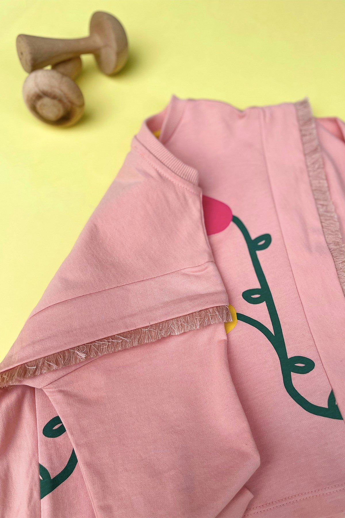 Kids Gül Kurusu Çiçek Baskılı Sweatshirt