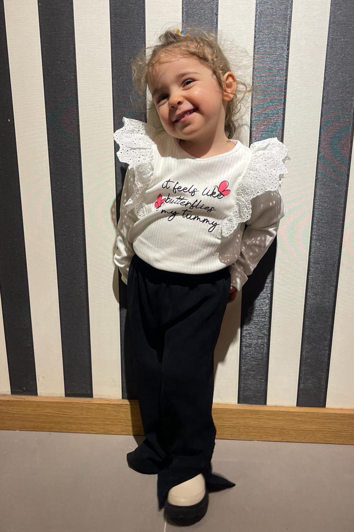 Kids Kolu Fistolu Pantolon Bluz Takım