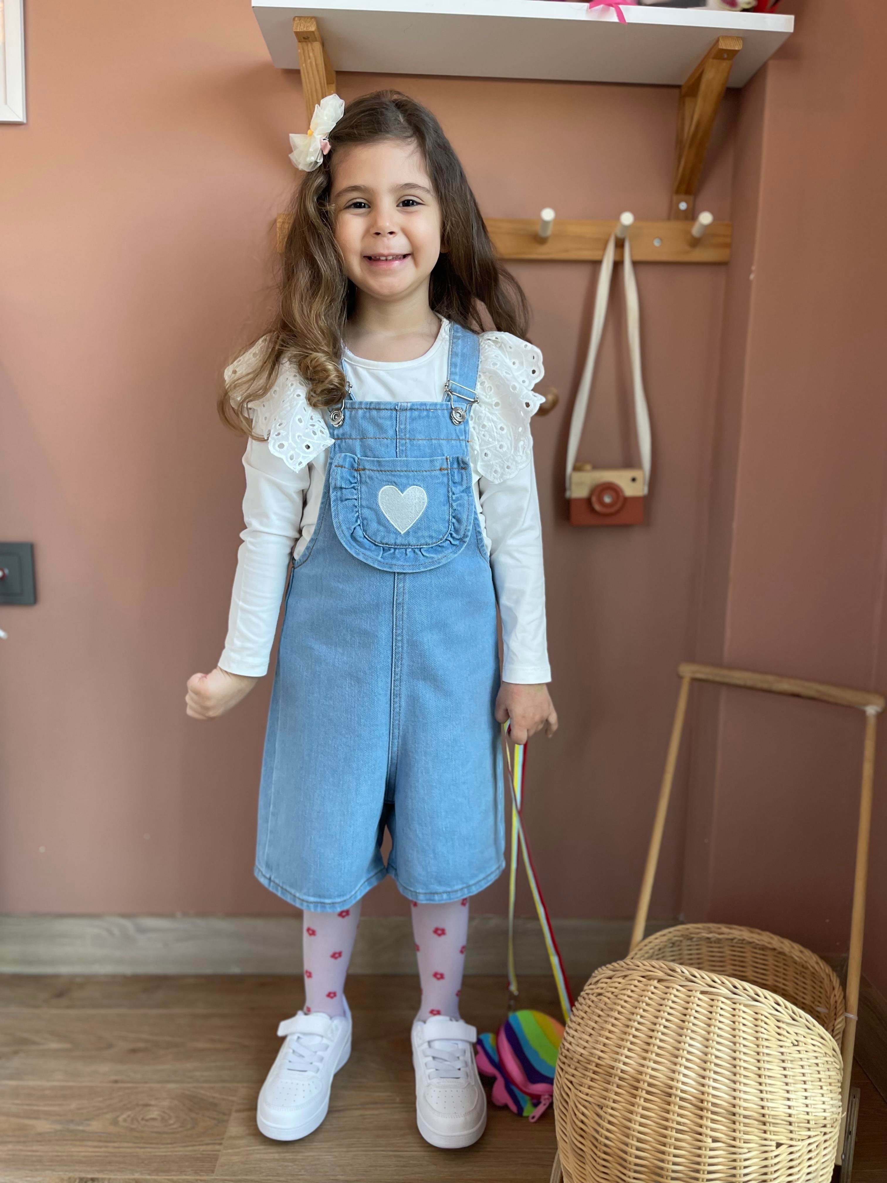 Kids Kot Şort Salopet