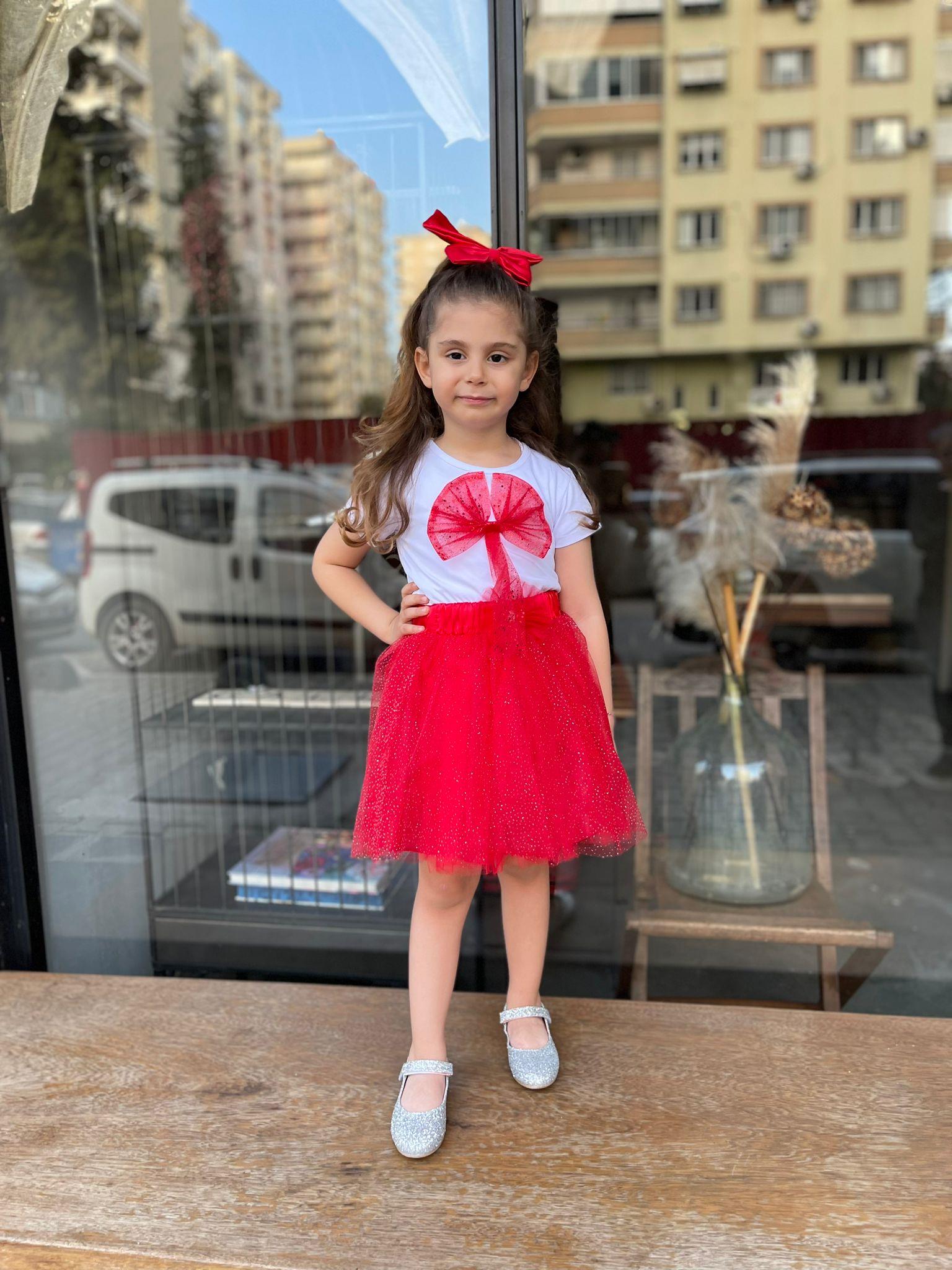 Kids Kurdale Detaylı Tshirt