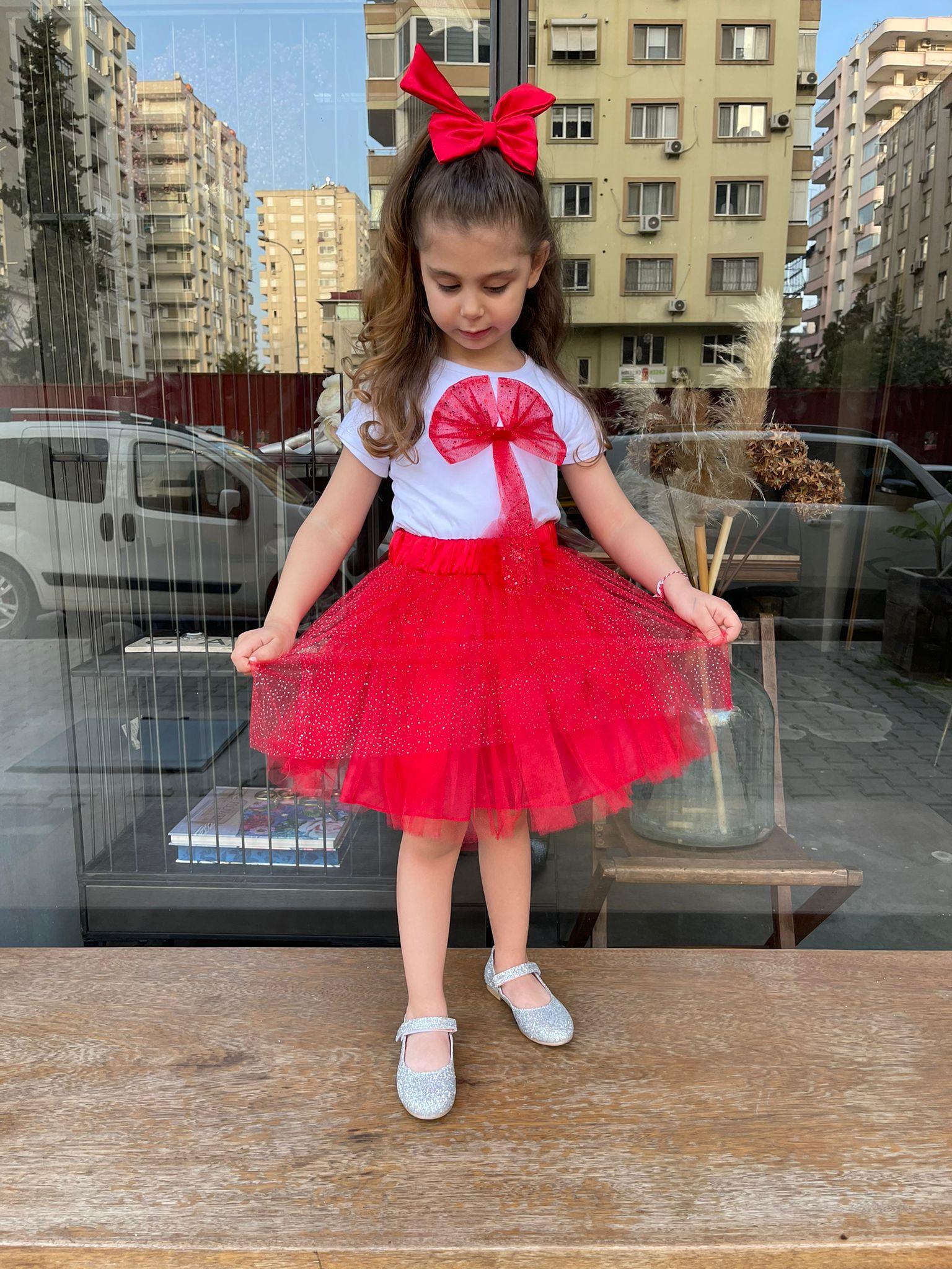 Kids Kurdale Detaylı Tshirt