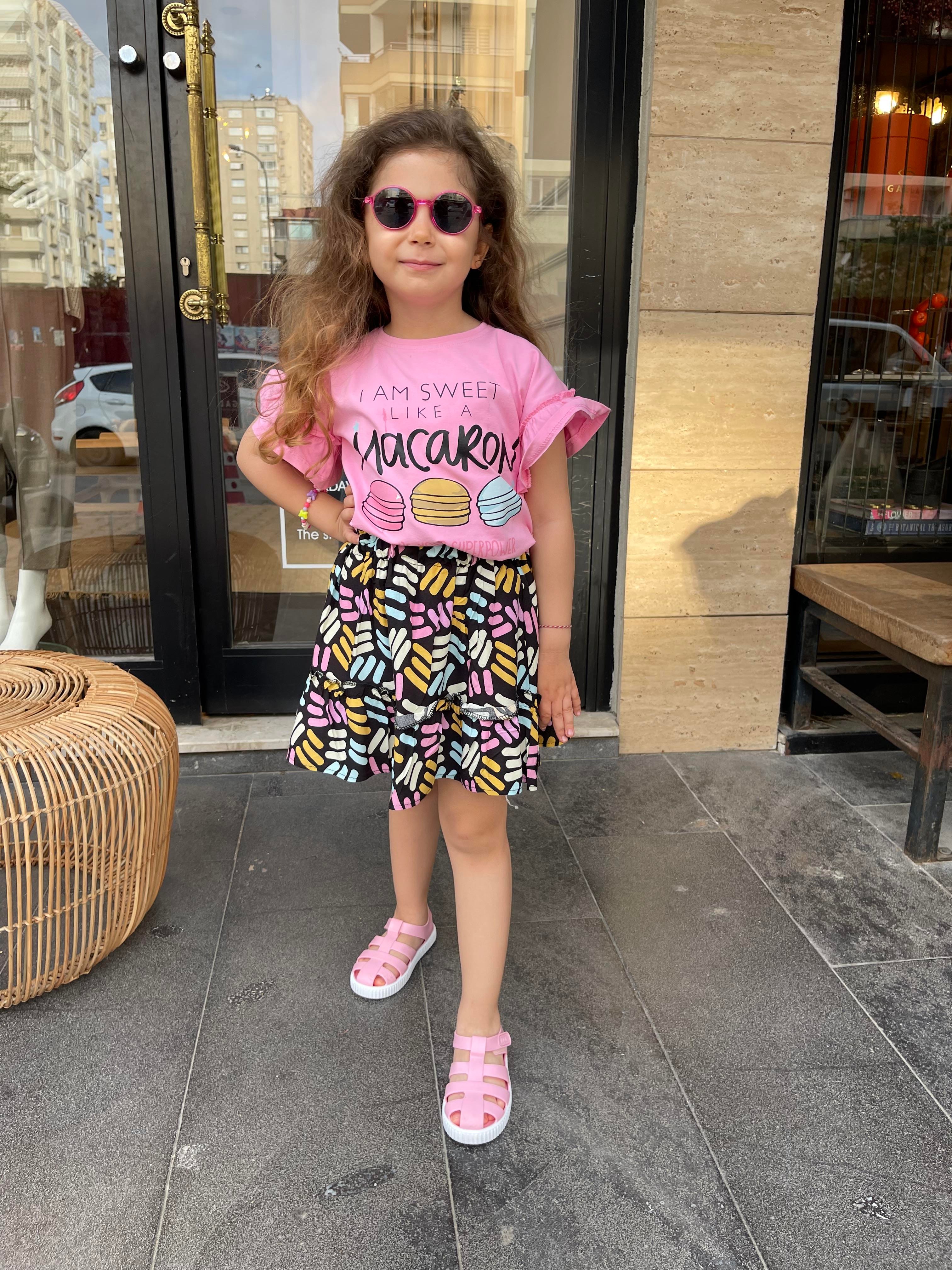 Kids Macaron Etekli Takım