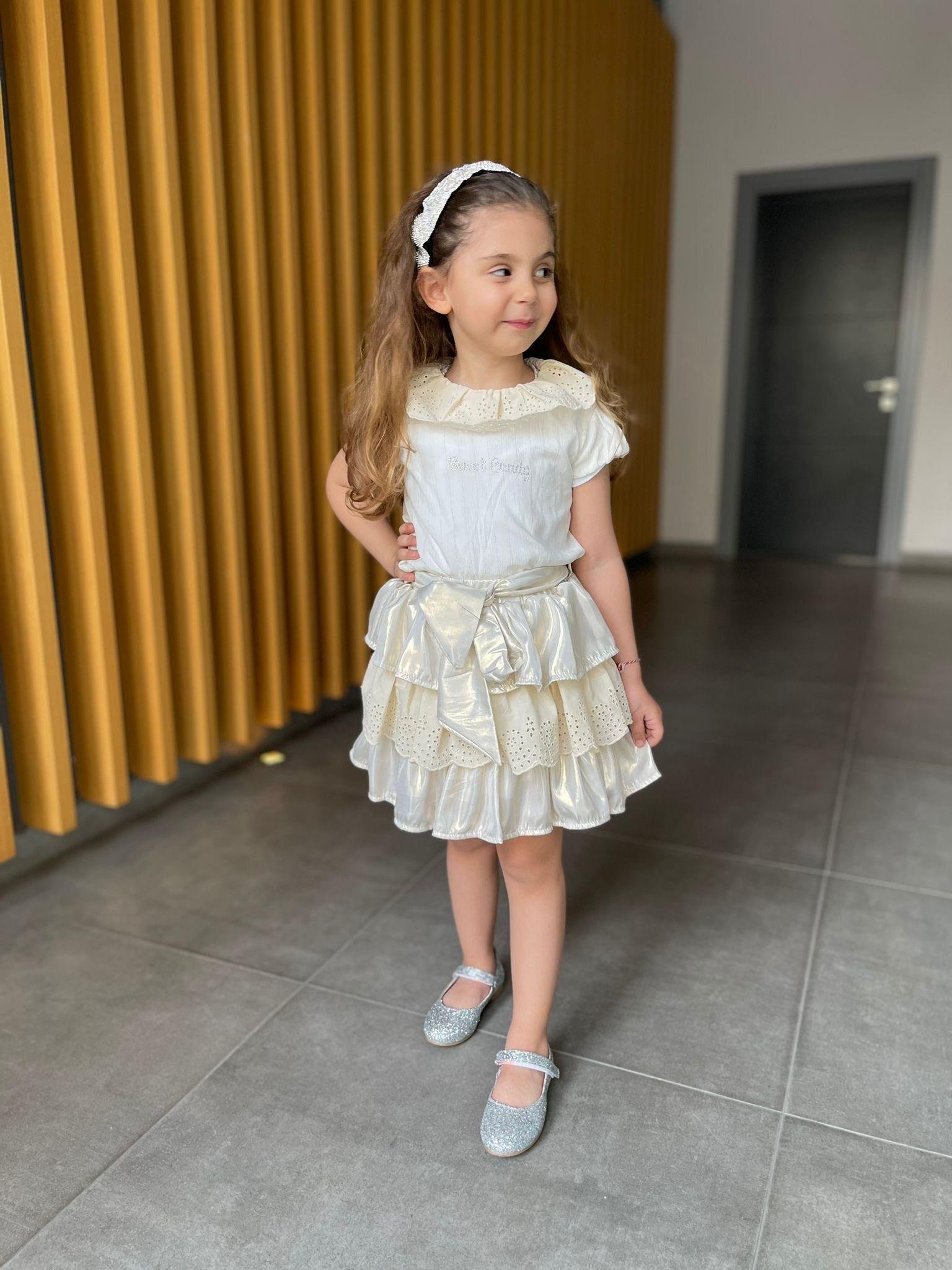 Kids Marry Parlak İkili Kız Etek Takım