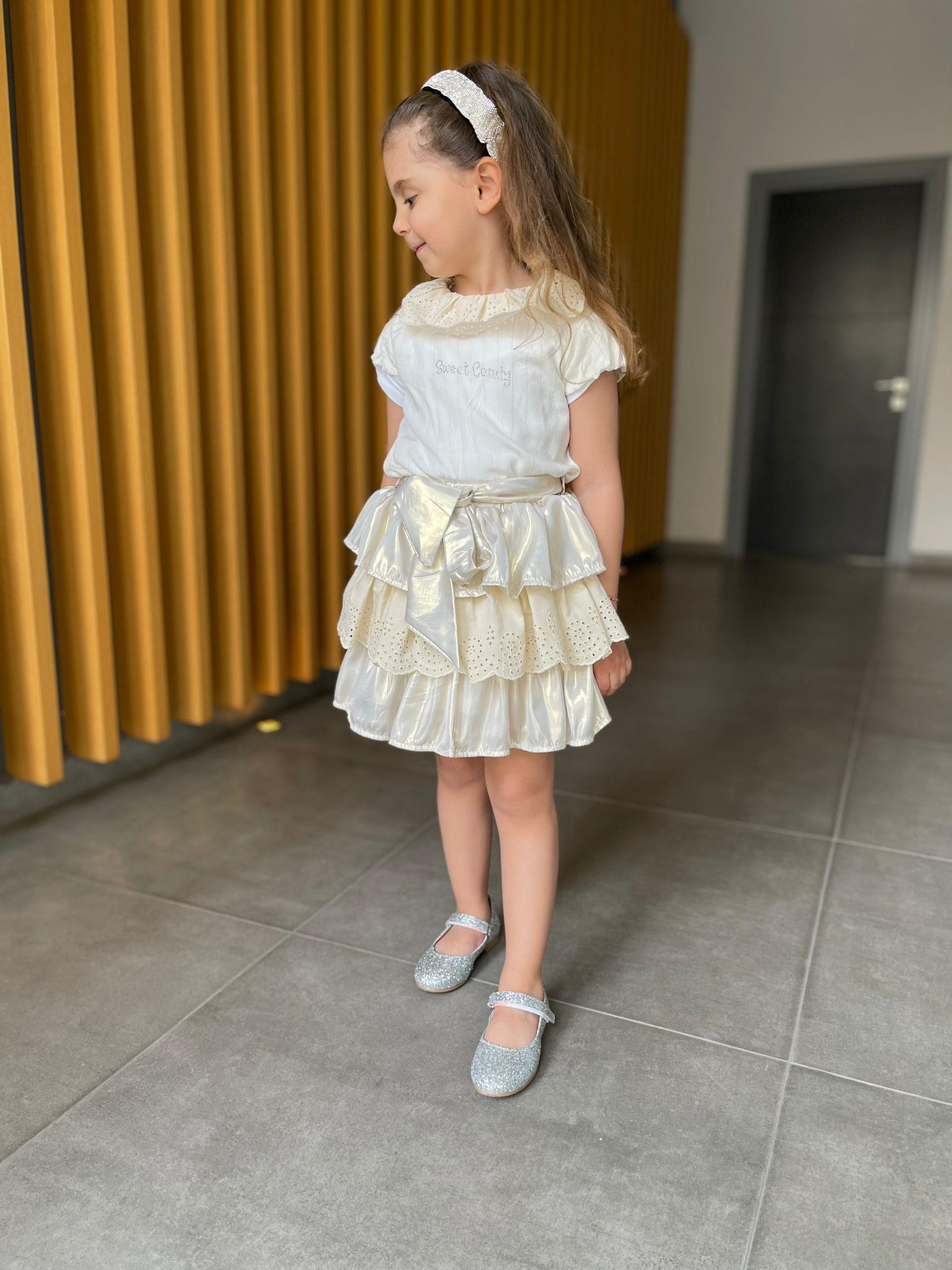 Kids Marry Parlak İkili Kız Etek Takım