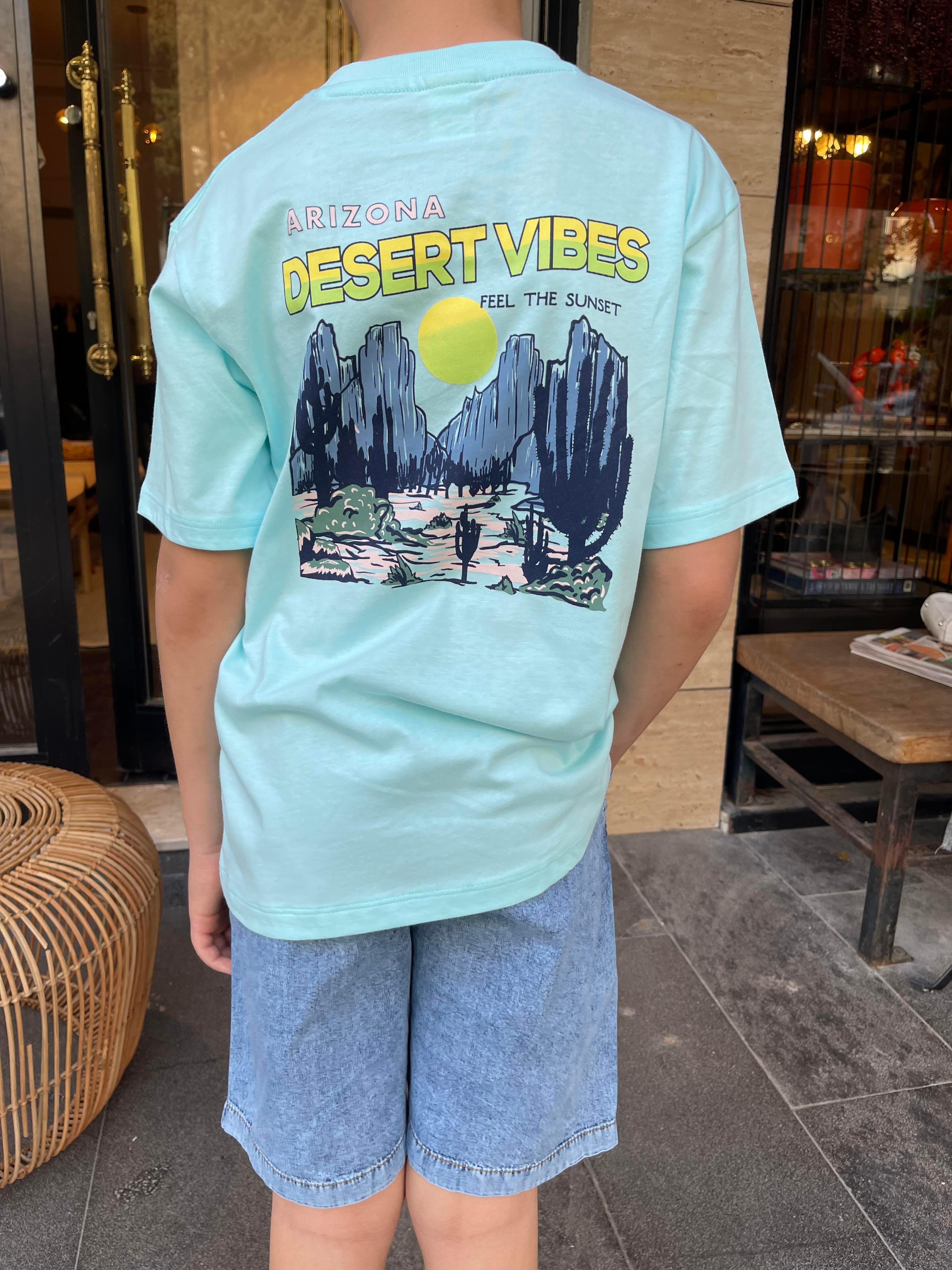 Kids Mavi Arizona Kot Şortlu Takım