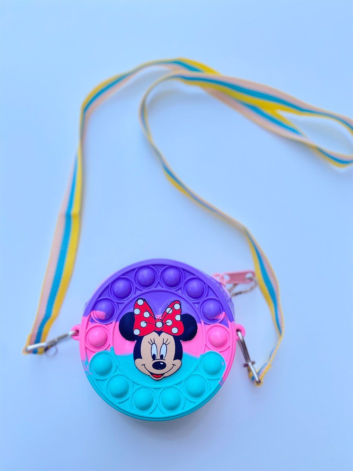 Kids Morlu Küçük Popit Çanta 