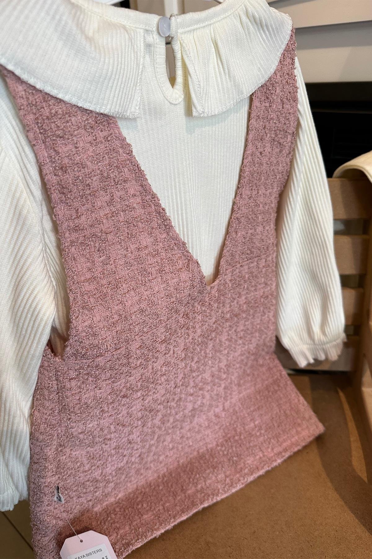 Kids Pudra Jile Tuvit Elbise Takım