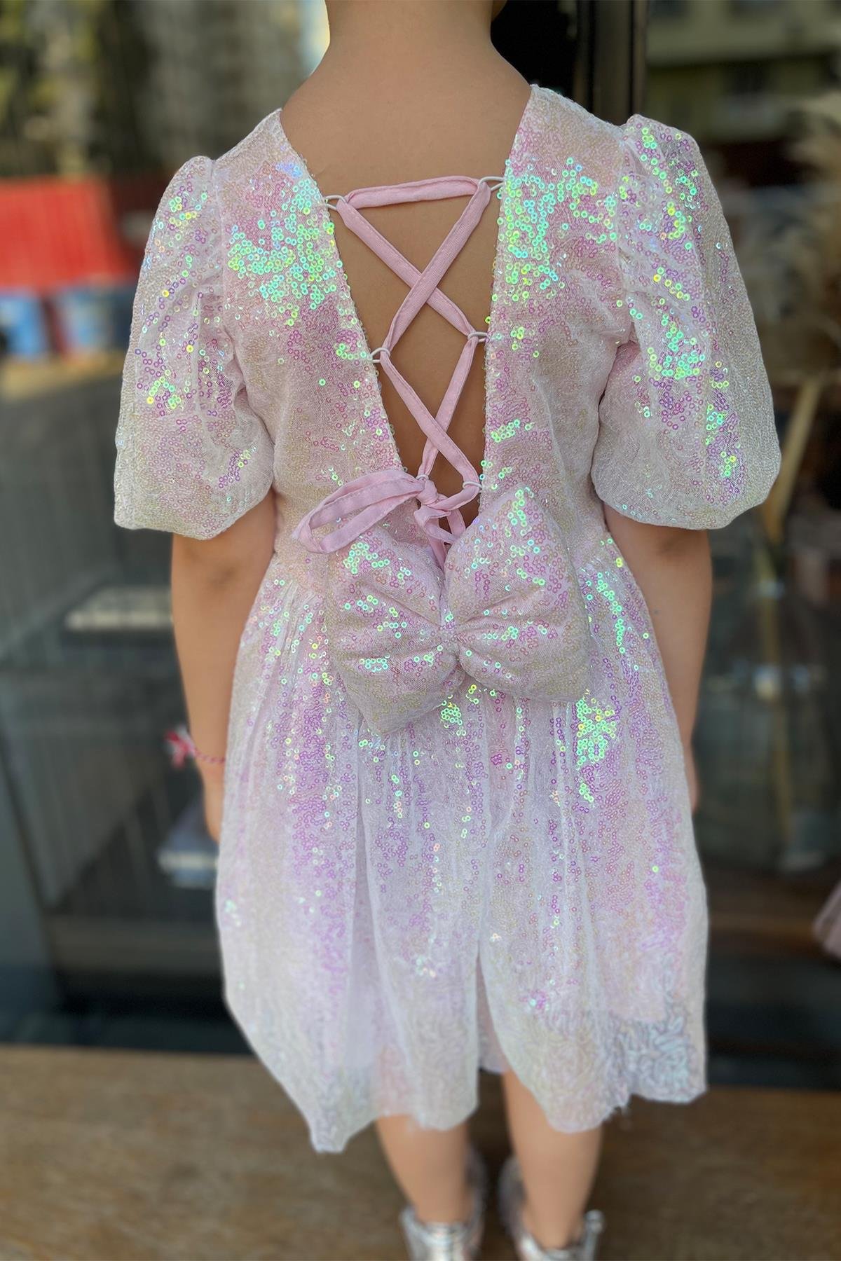 Kids Tül Detaylı Sandgirl Elbise