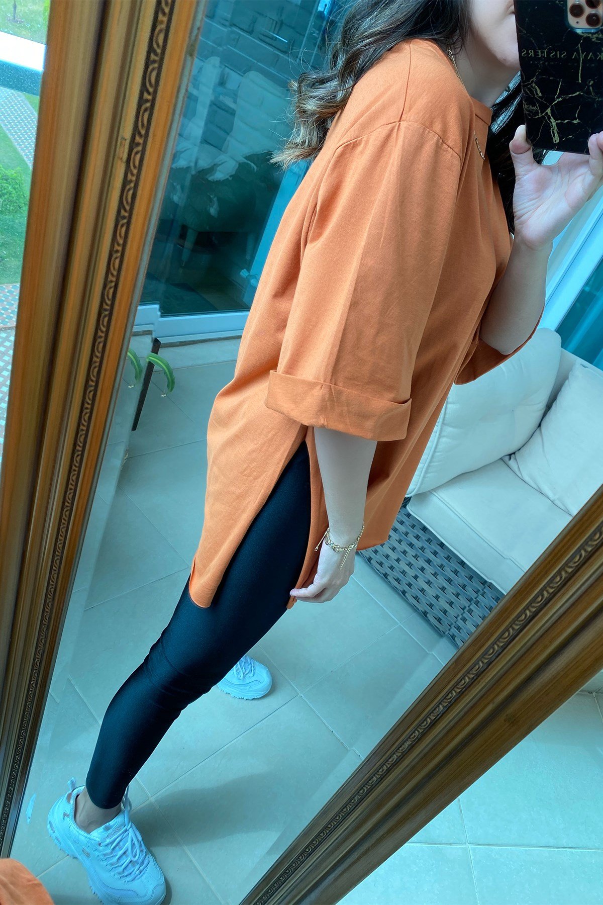 Kiremit Basic Uzun Boyfriend Tshirt