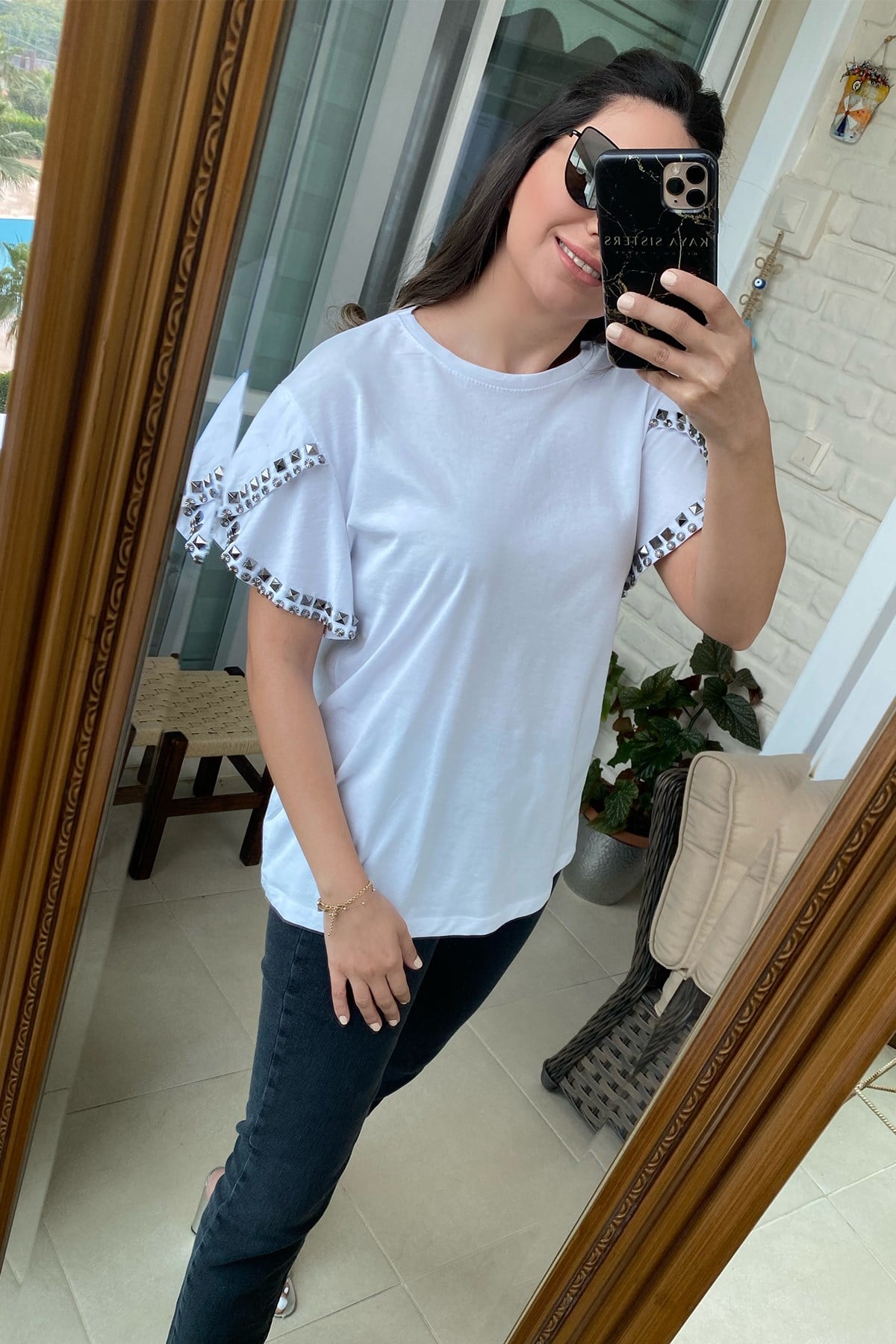 Kolları Zımbalı Tshirt
