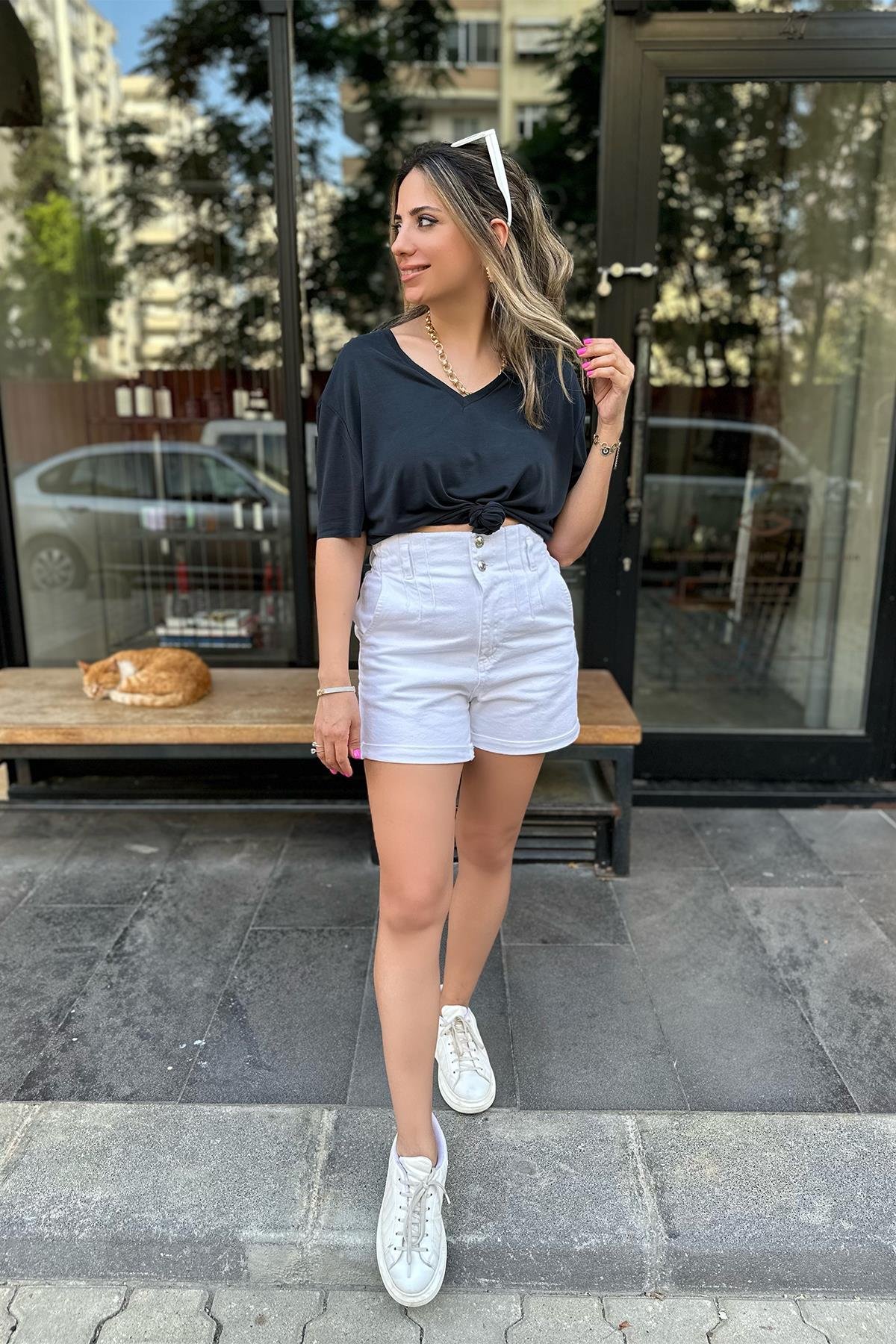 Koyu Antrasit Modal Kumaş Tshirt