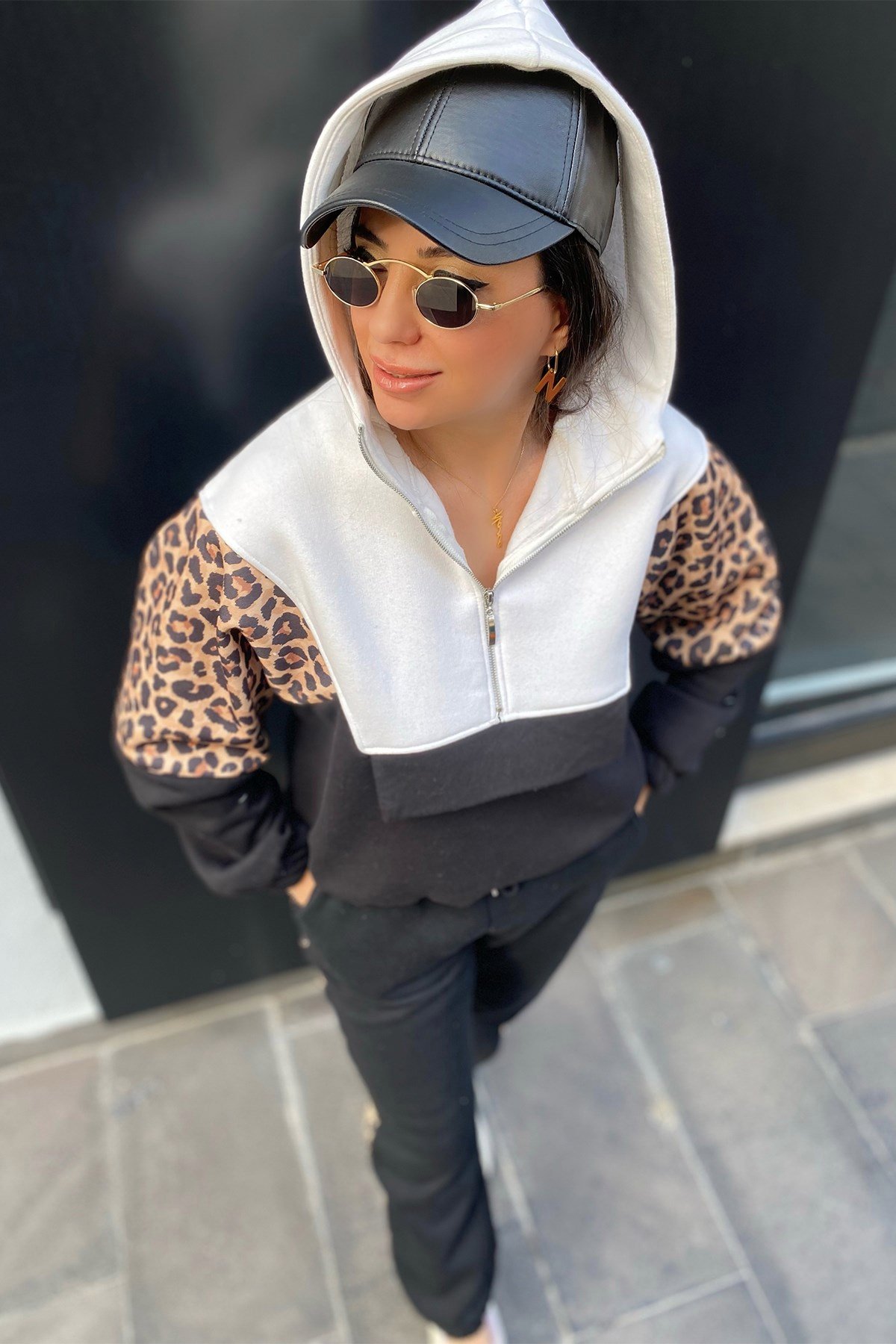 Leoparlı Eşofman Takım