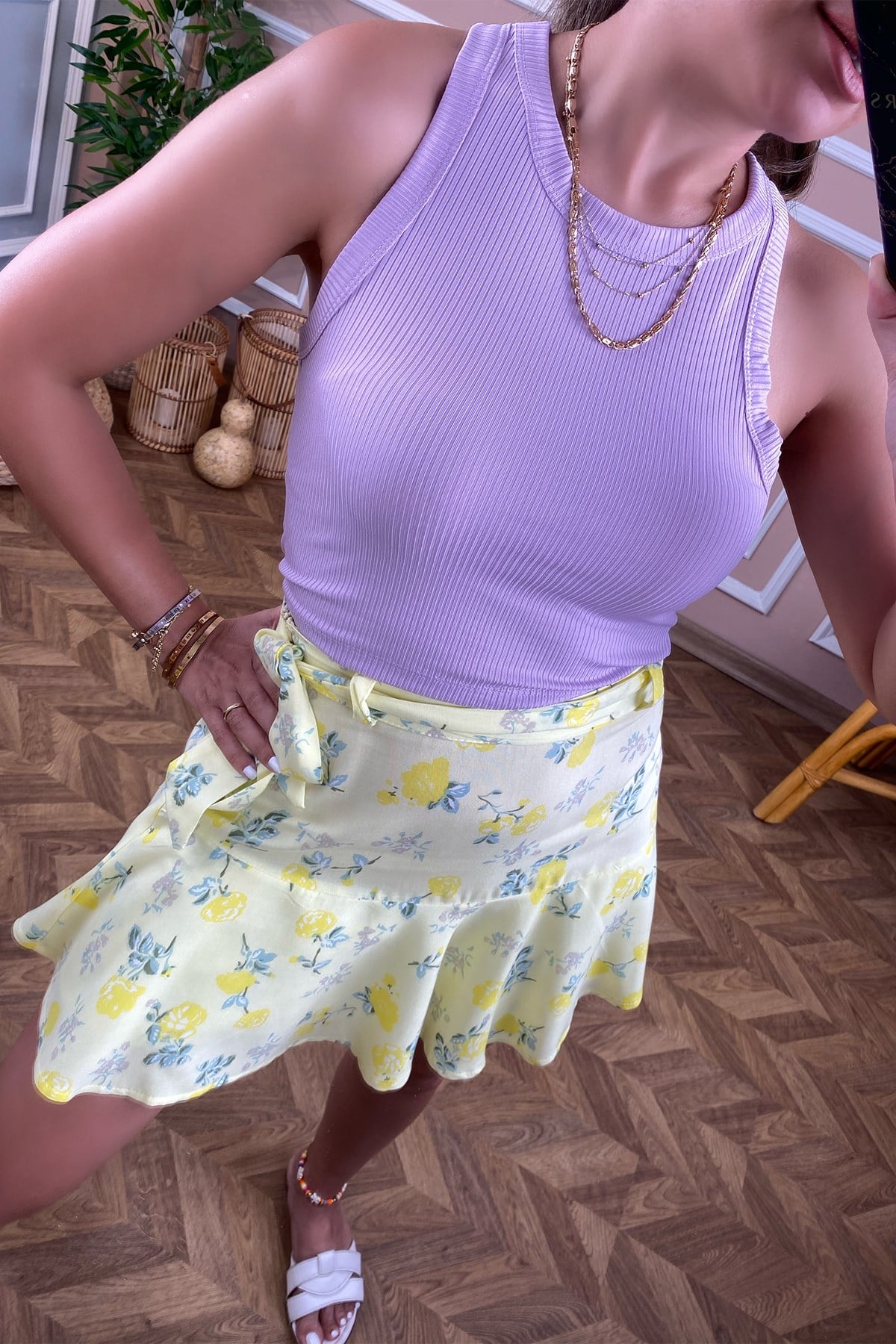 Lila Fitilli  Crop Top