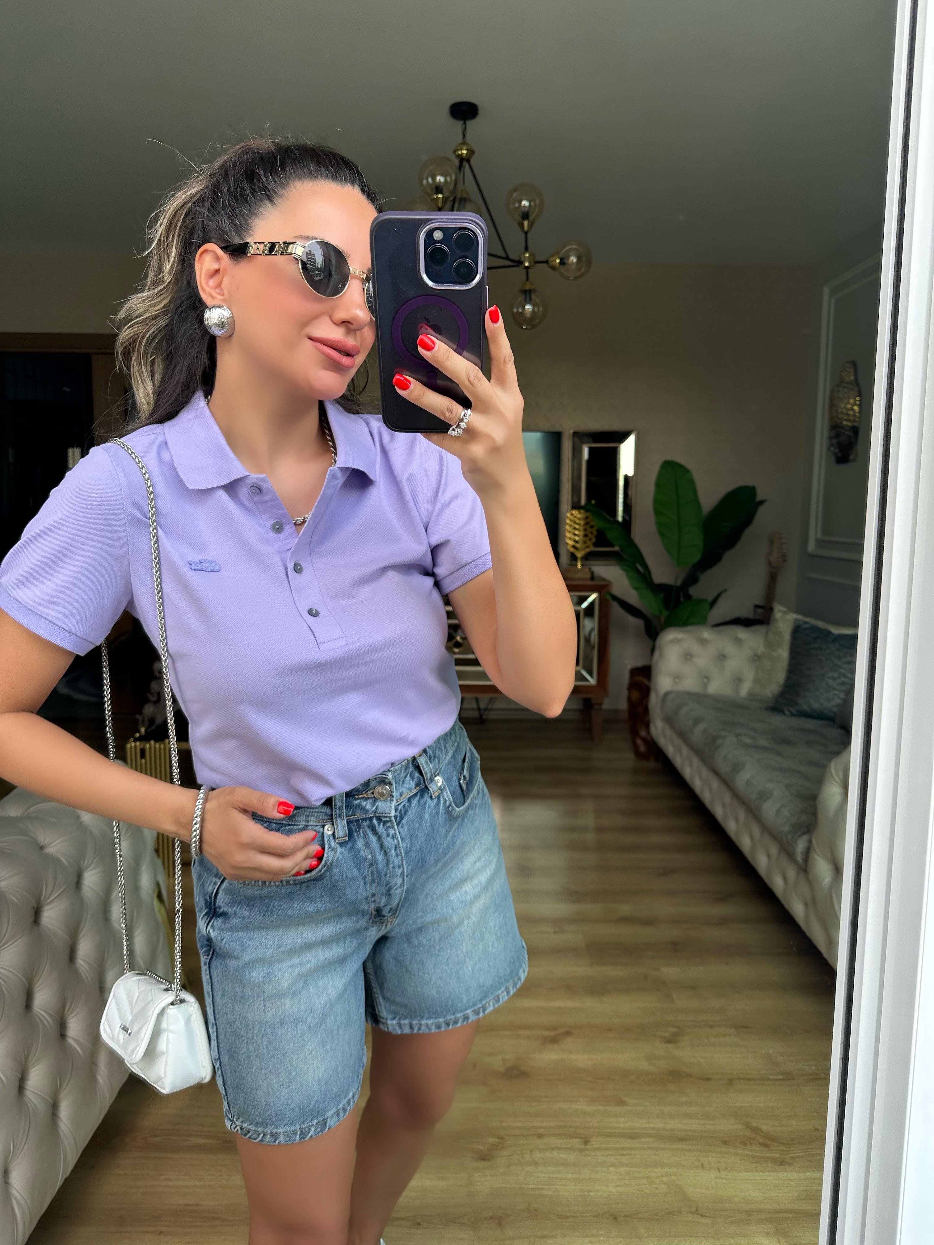Lila Orj Marka Tshirt