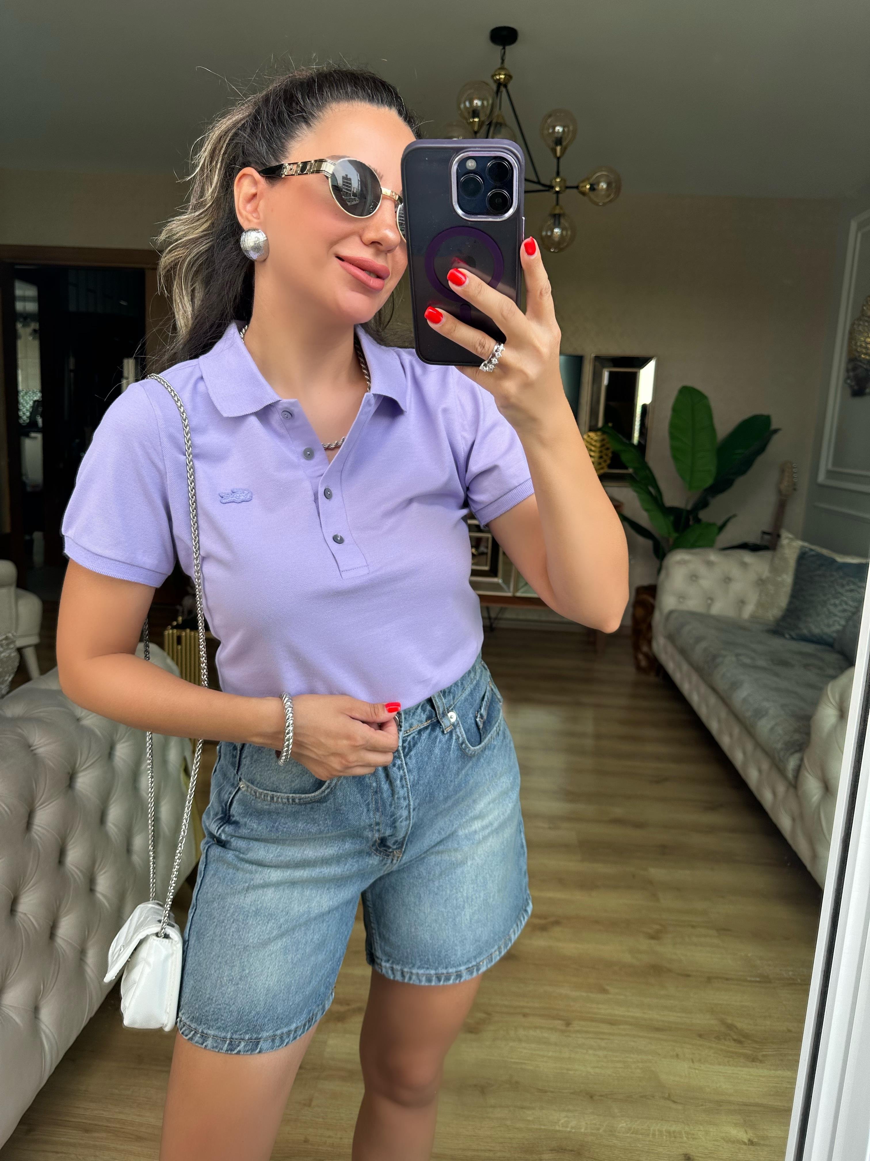 Lila Orj Marka Tshirt
