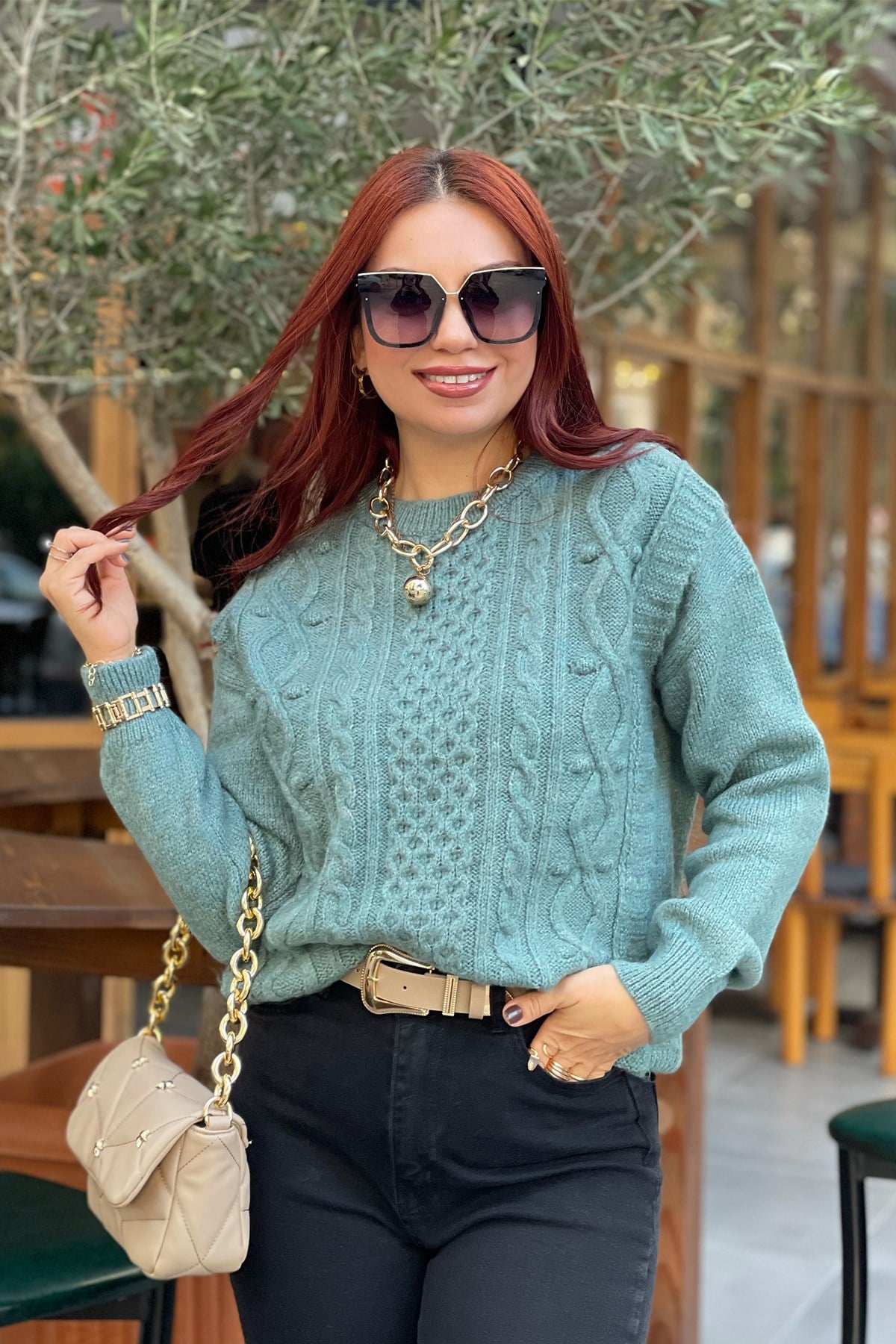 Mint Yeşili  Kazak