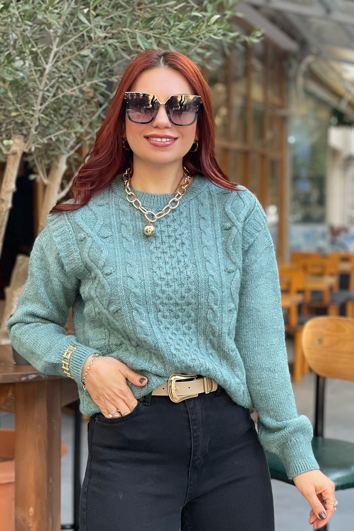 Mint Yeşili  Kazak