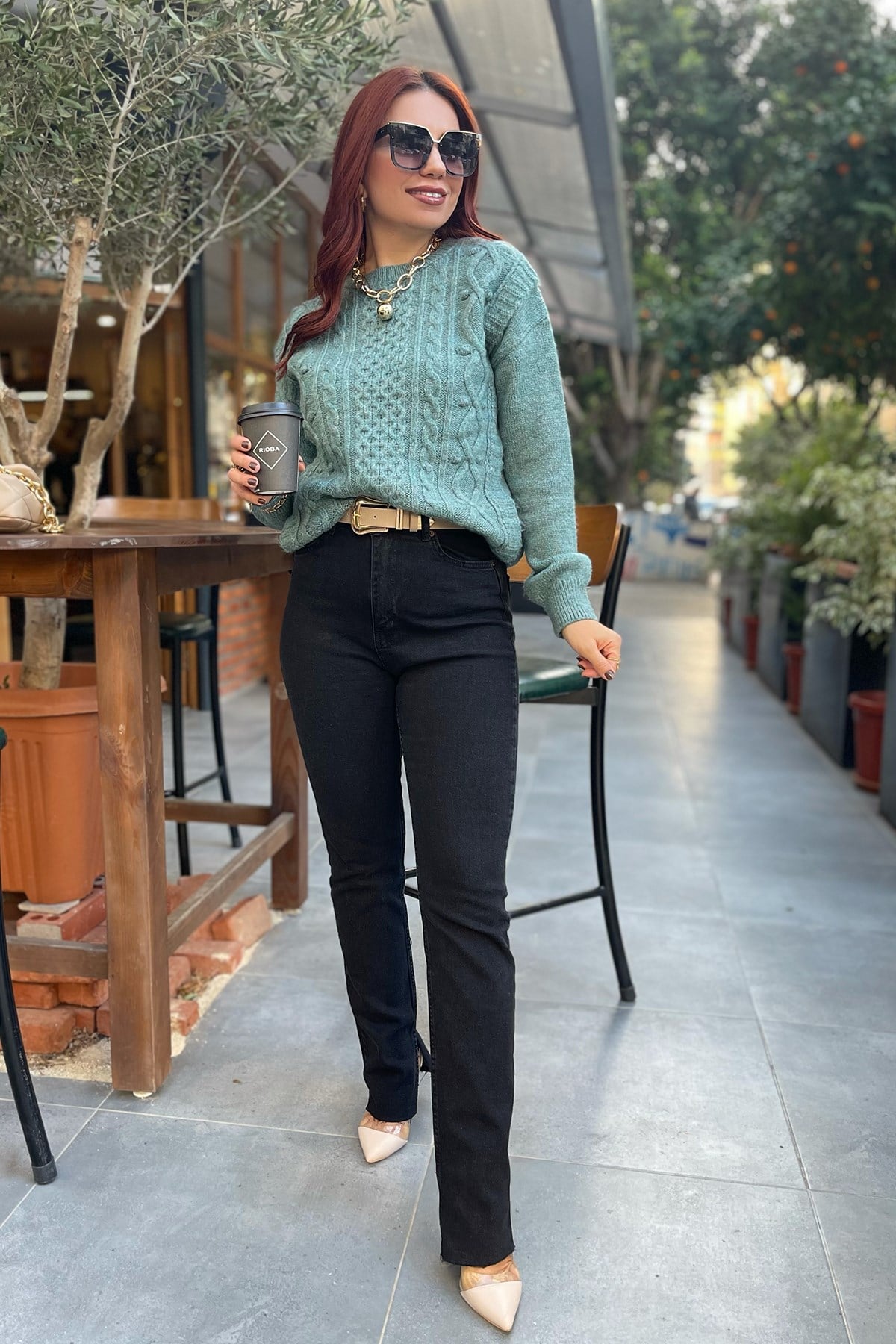 Mint Yeşili  Kazak