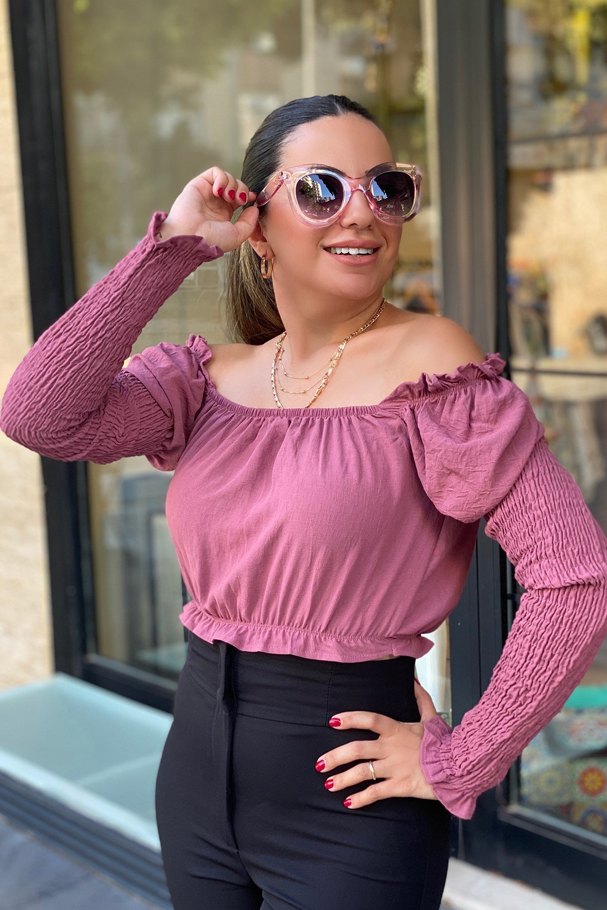 Mürdüm Gipeli Uzun Kol Bluz