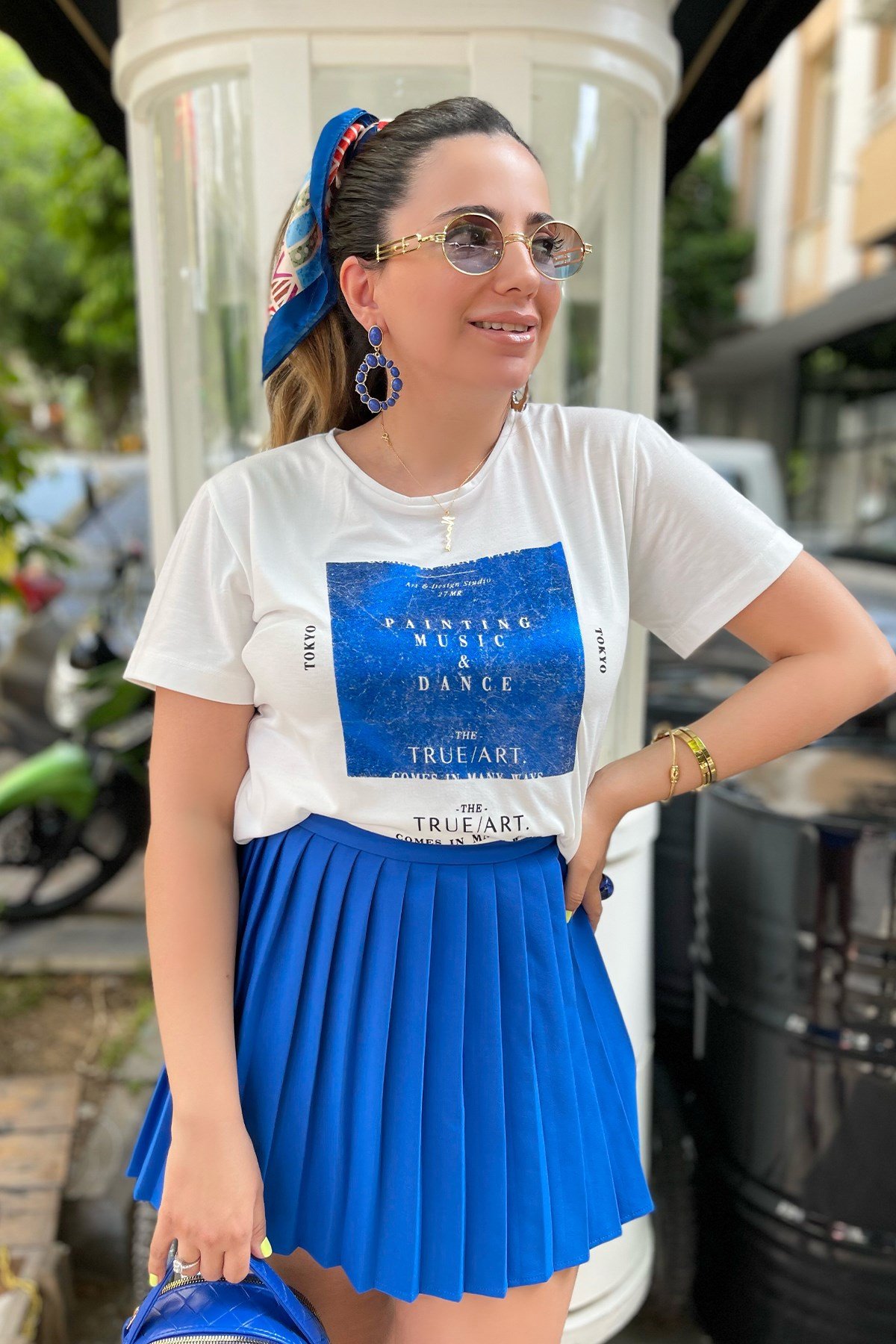 Önü Varak Detaylı Tshirt