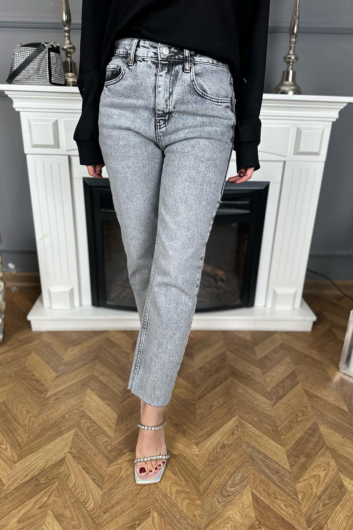 Orjinal Açık Gri Kot Pantolon