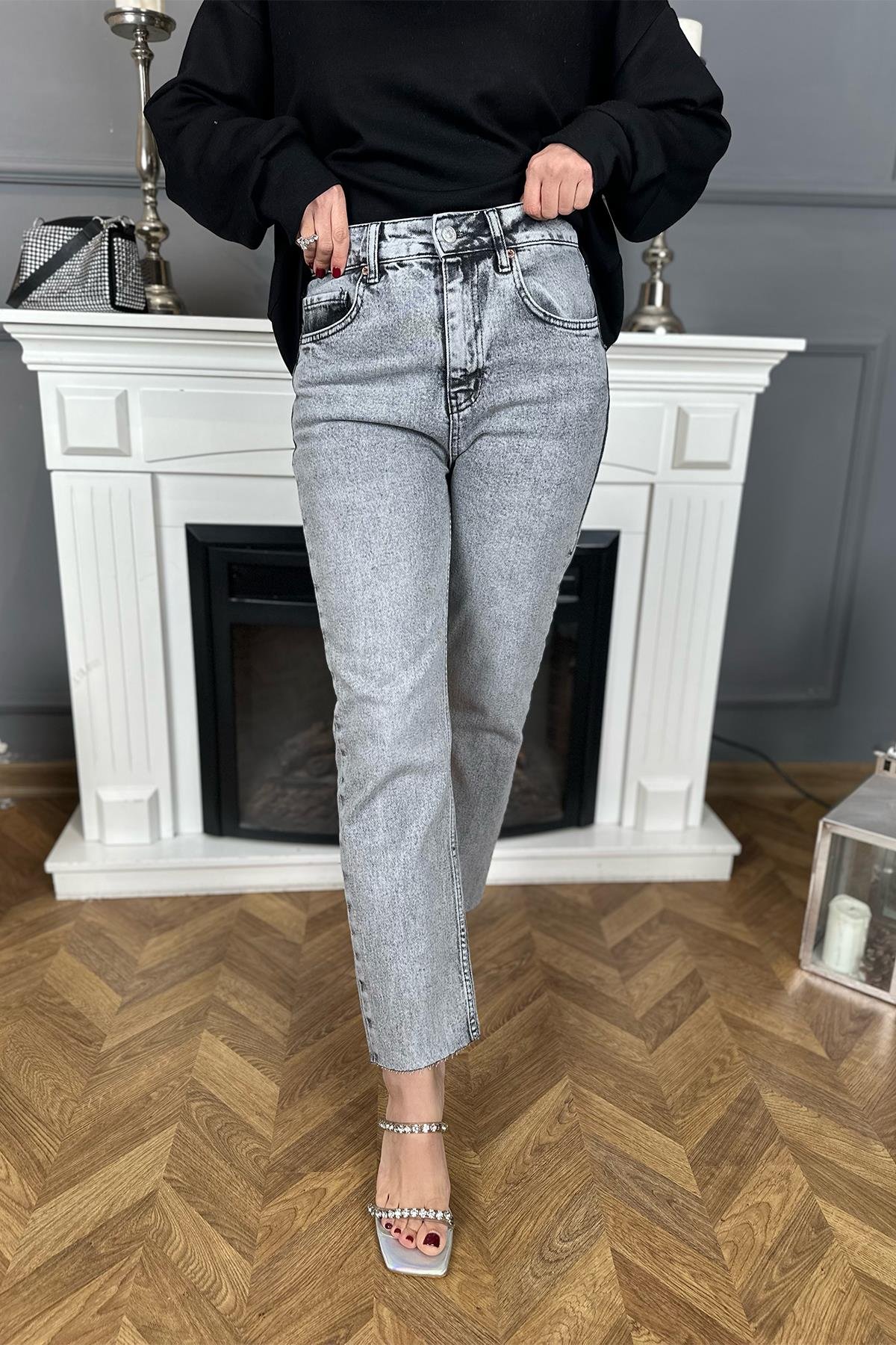 Orjinal Açık Gri Kot Pantolon