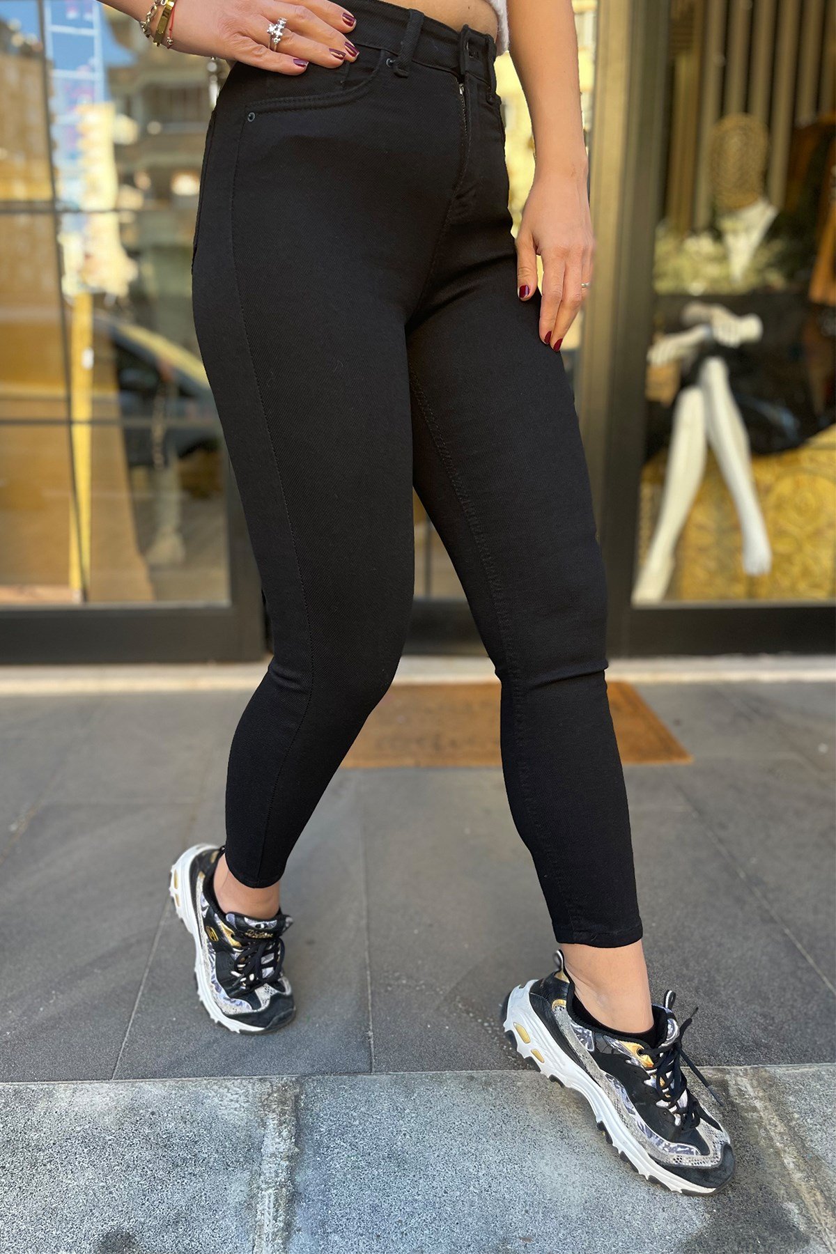 Örme Siyah Pantolon