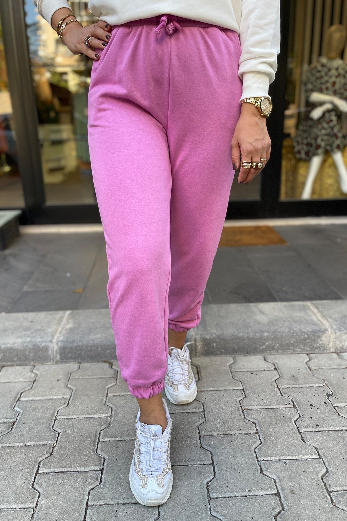 Pembe Eşofman Altı