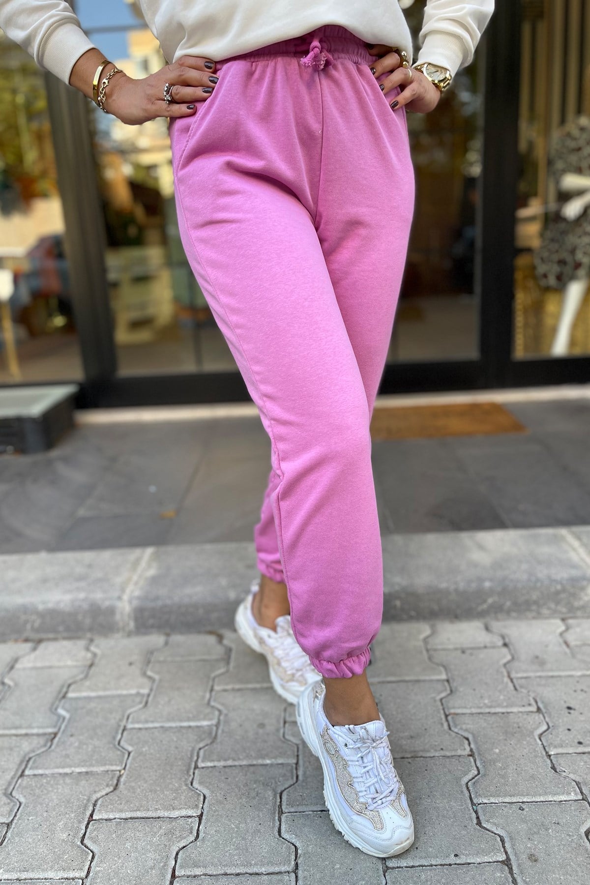 Pembe Eşofman Altı