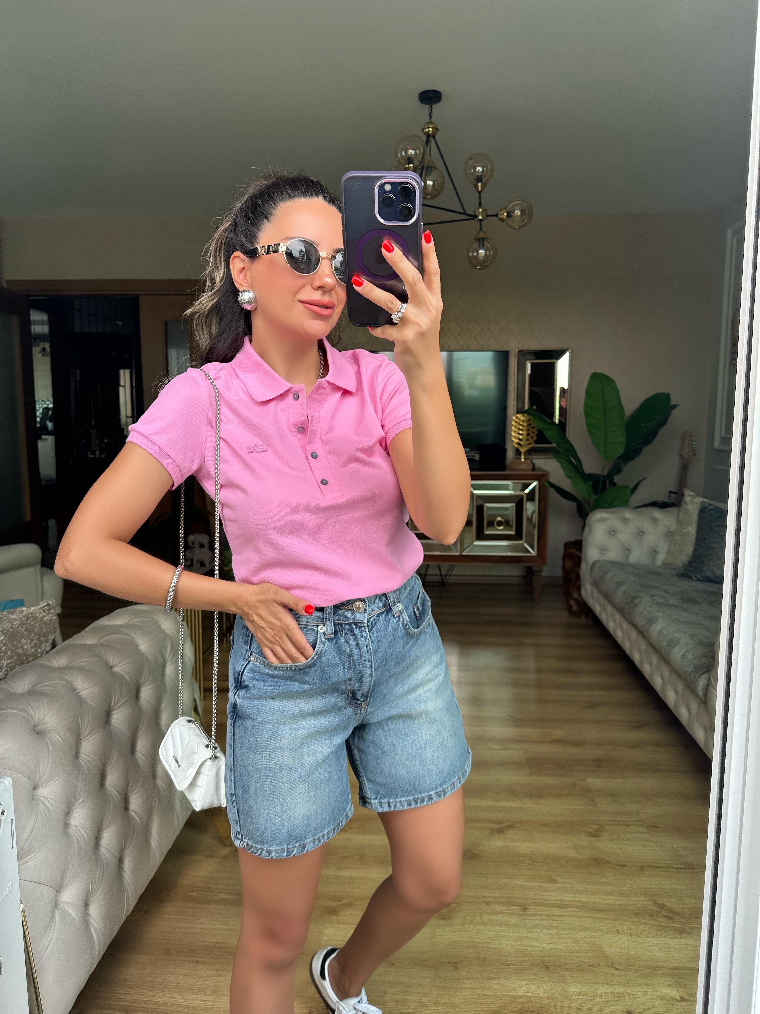 Pembe Orj Marka Tshirt