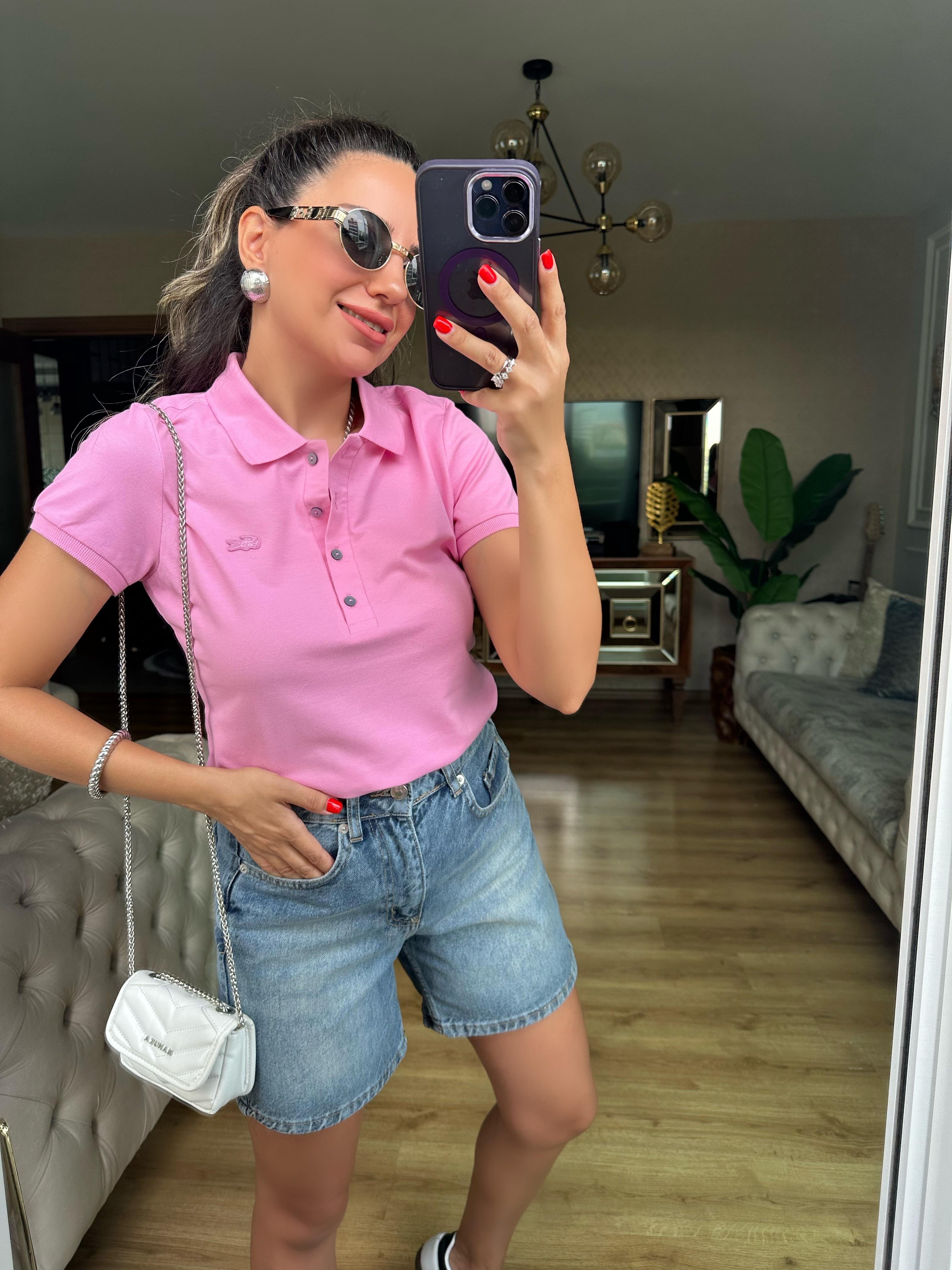 Pembe Orj Marka Tshirt