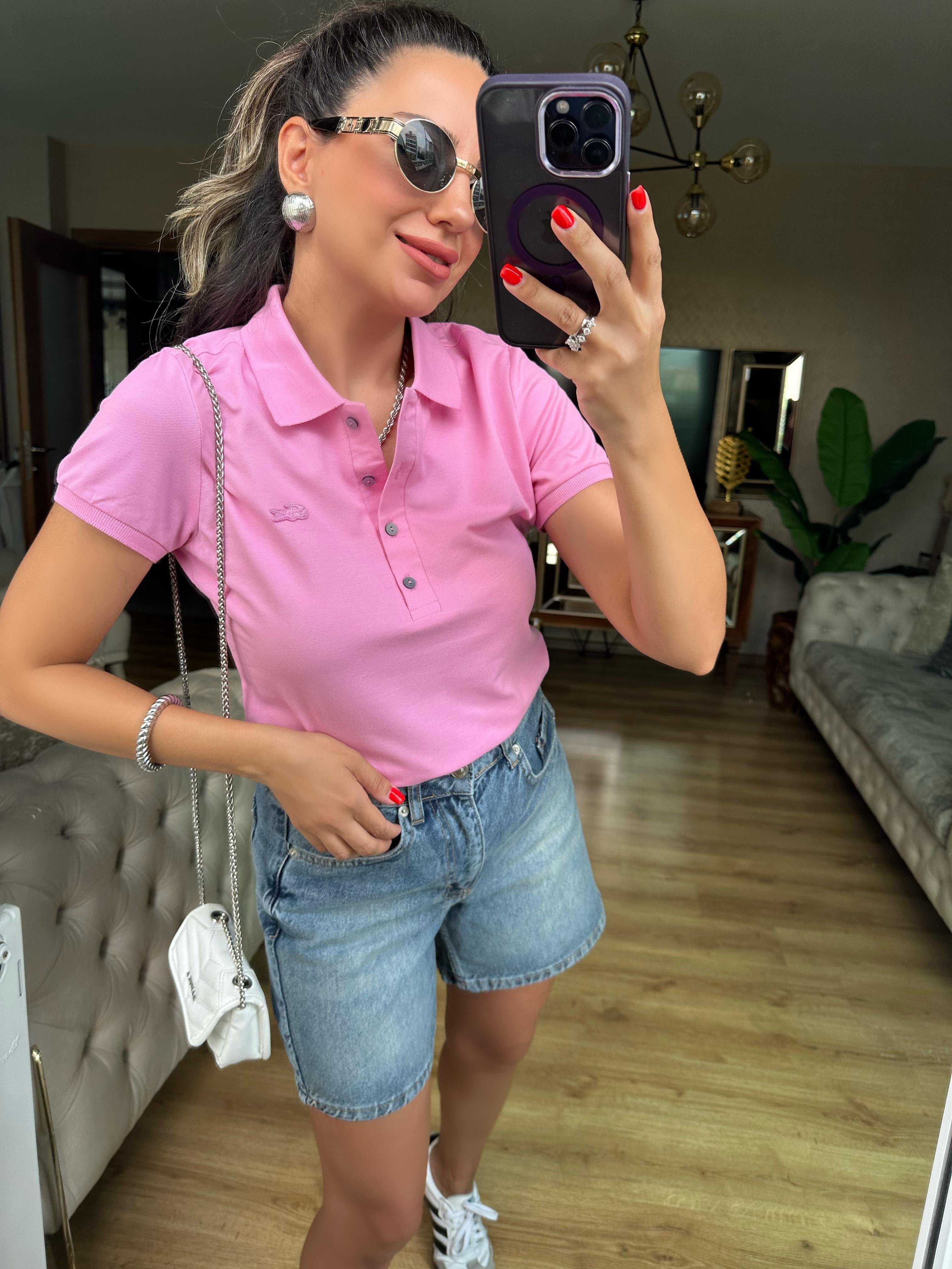 Pembe Orj Marka Tshirt