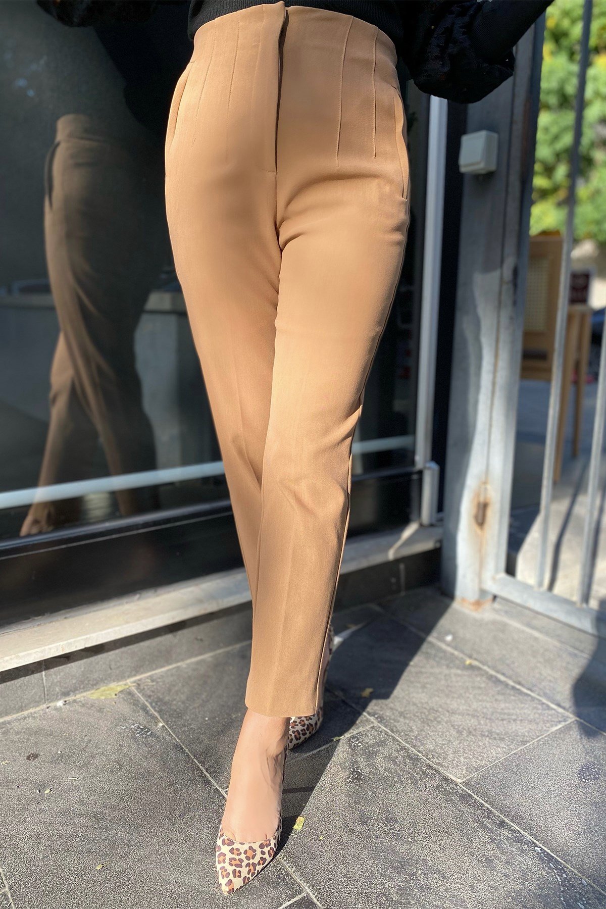 Pensli Camel Kumaş Pantolon