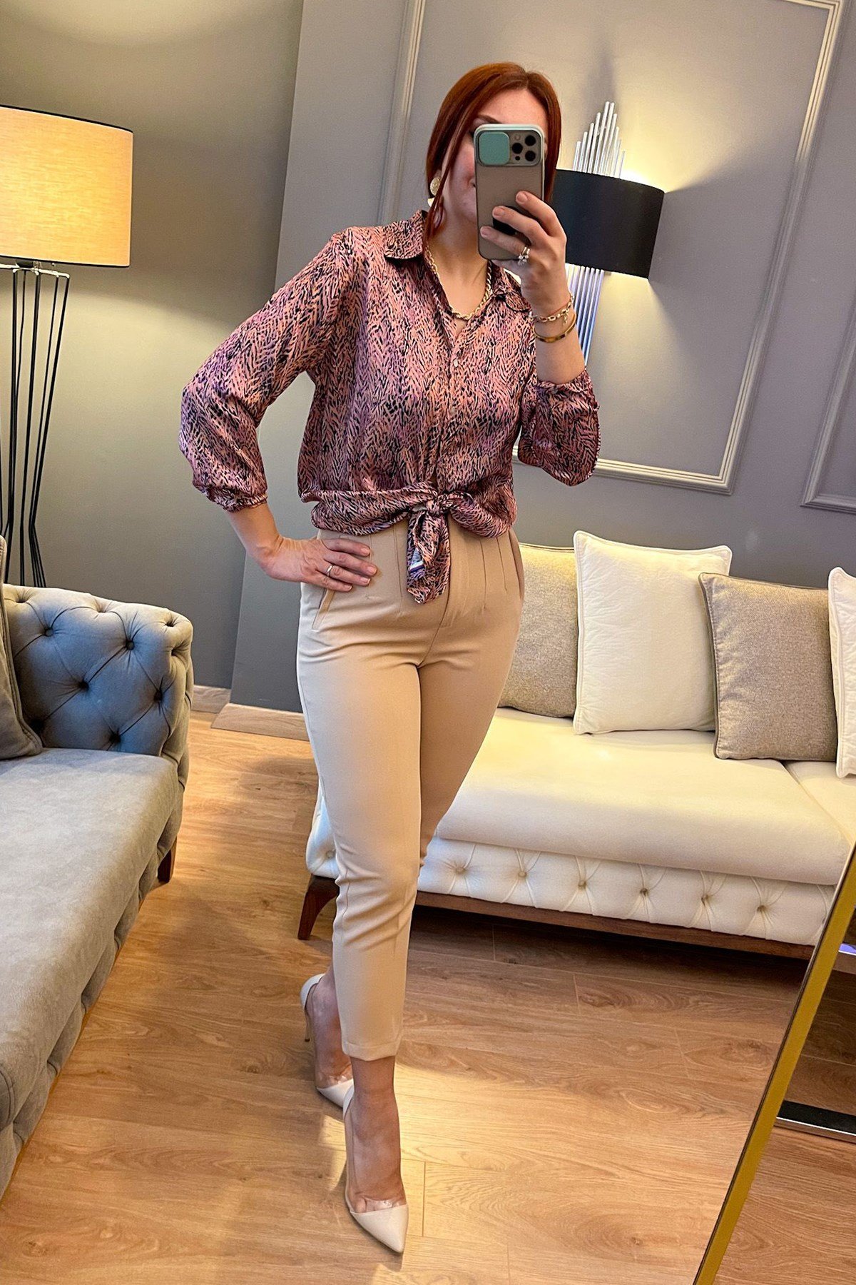 Renkli Desenli Gömlek