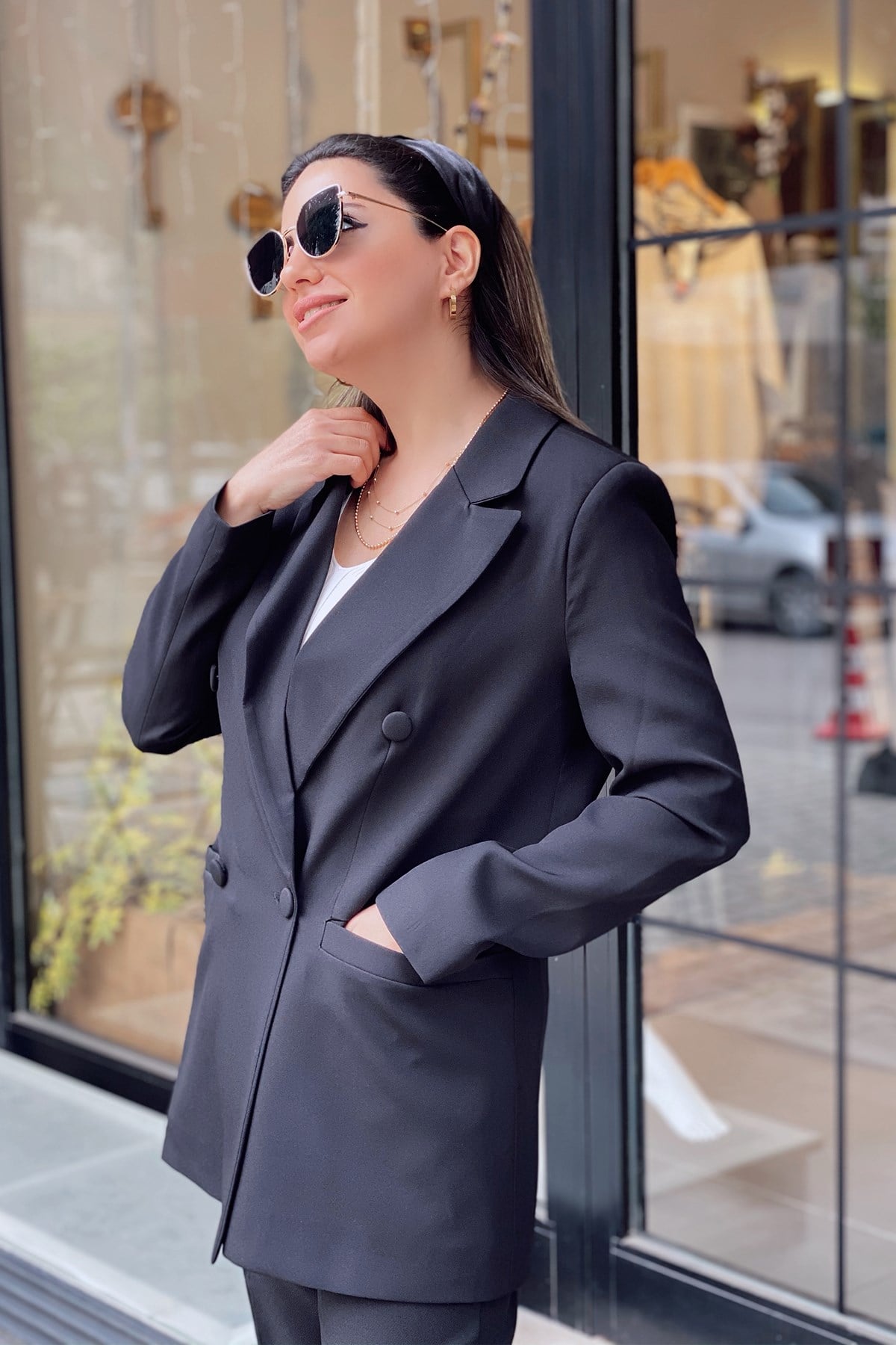 Siyah Blazer Ceket
