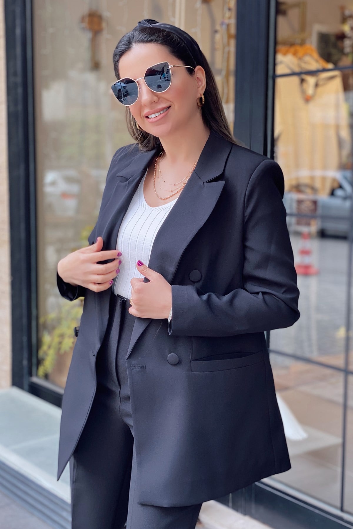 Siyah Blazer Ceket