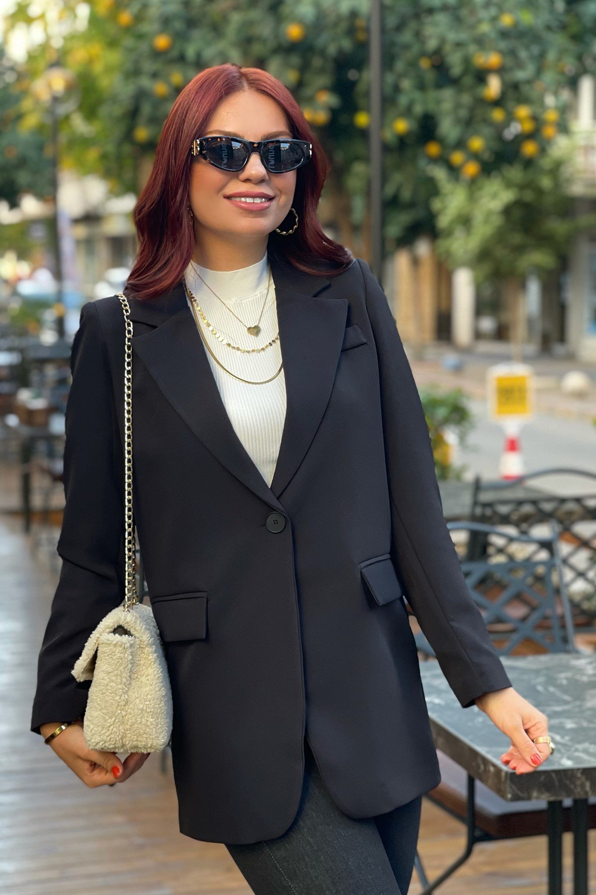 Siyah Blazer Ceket