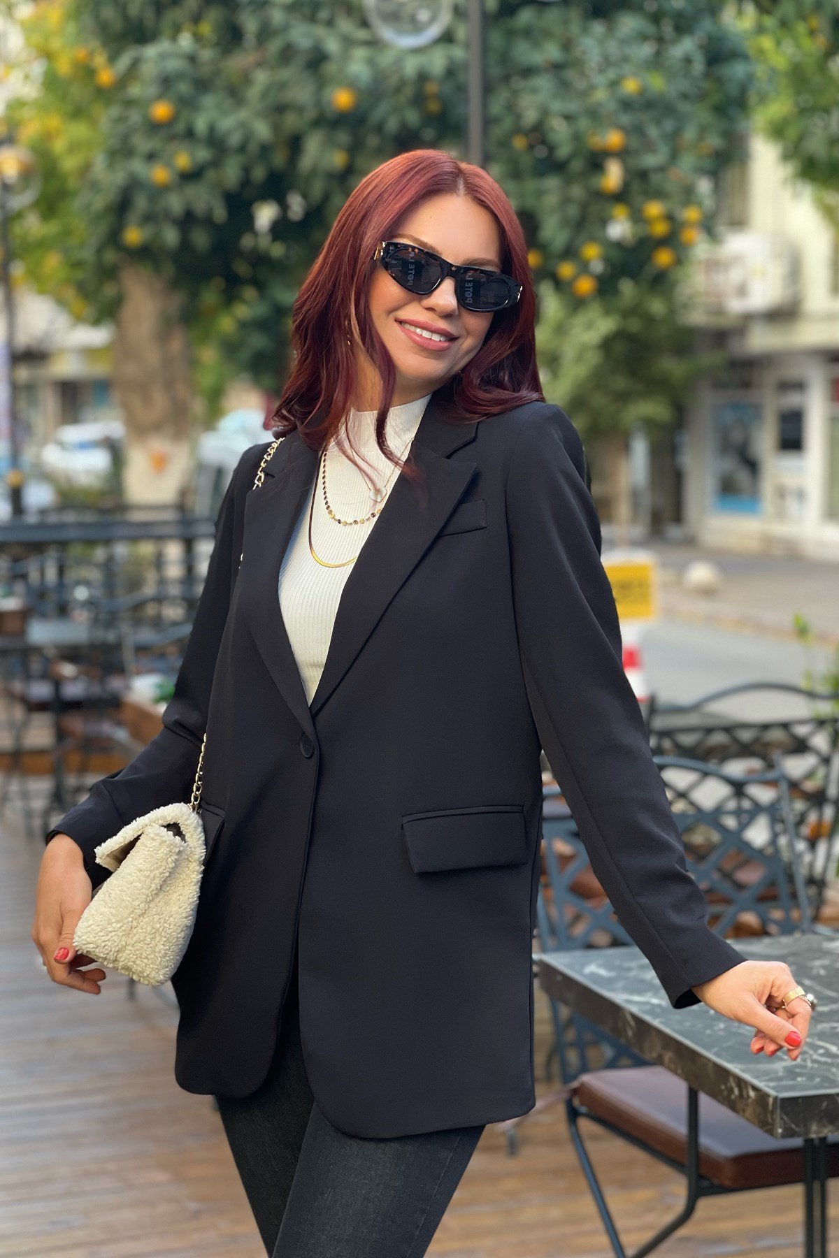 Siyah Blazer Ceket